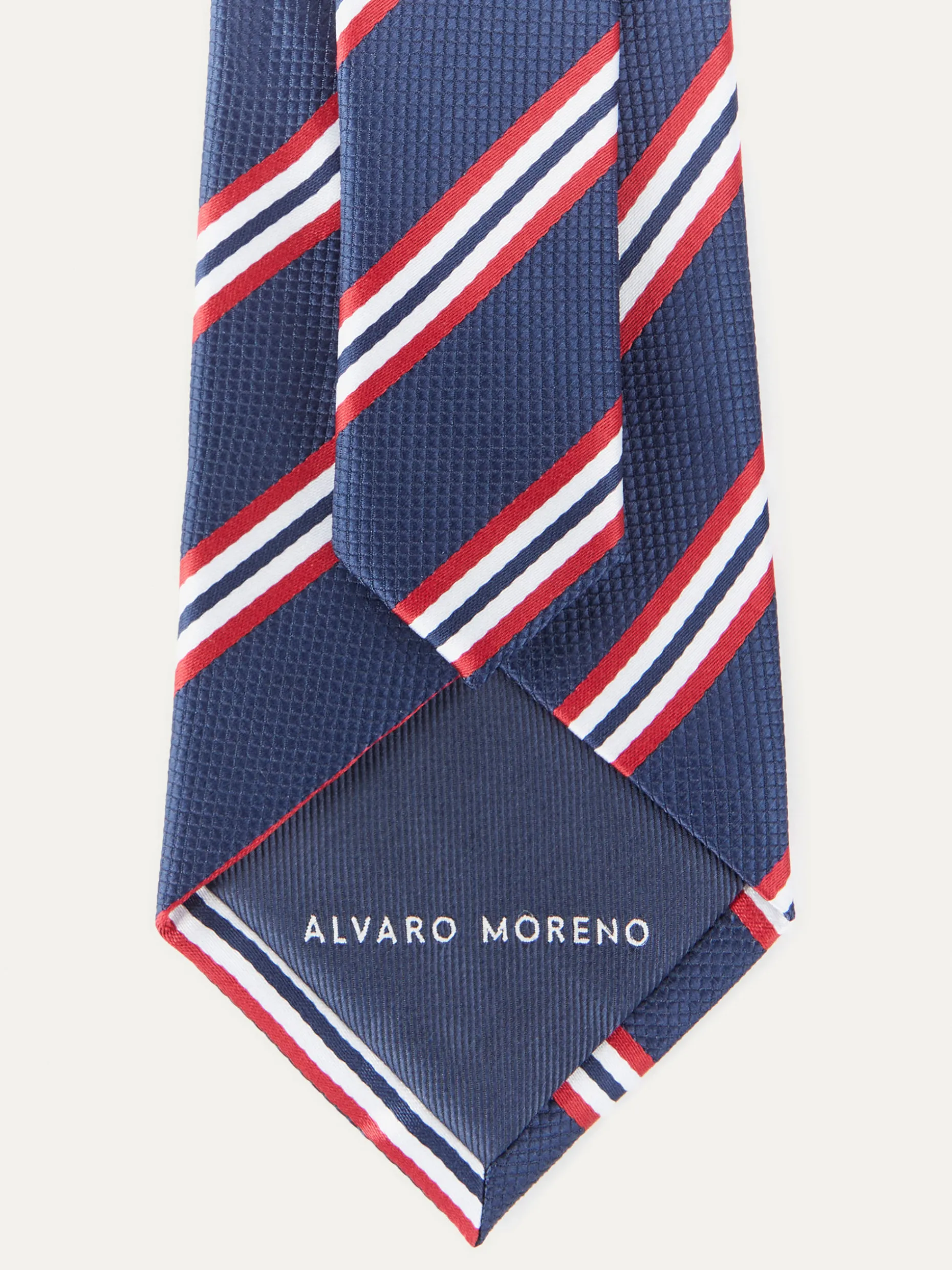 Cravatta Elegante in Jacquard con Ricamo Artigianale - Collezione Firmata Alvaro Moreno