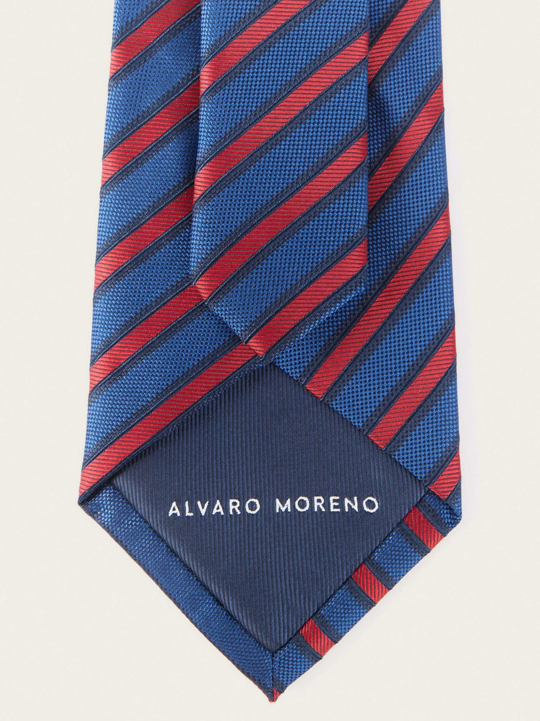 Cravatta Jacquard Elegante in Seta - Design Classico con Motivi Artigianali - Alvaro Moreno Collezione Uomo
