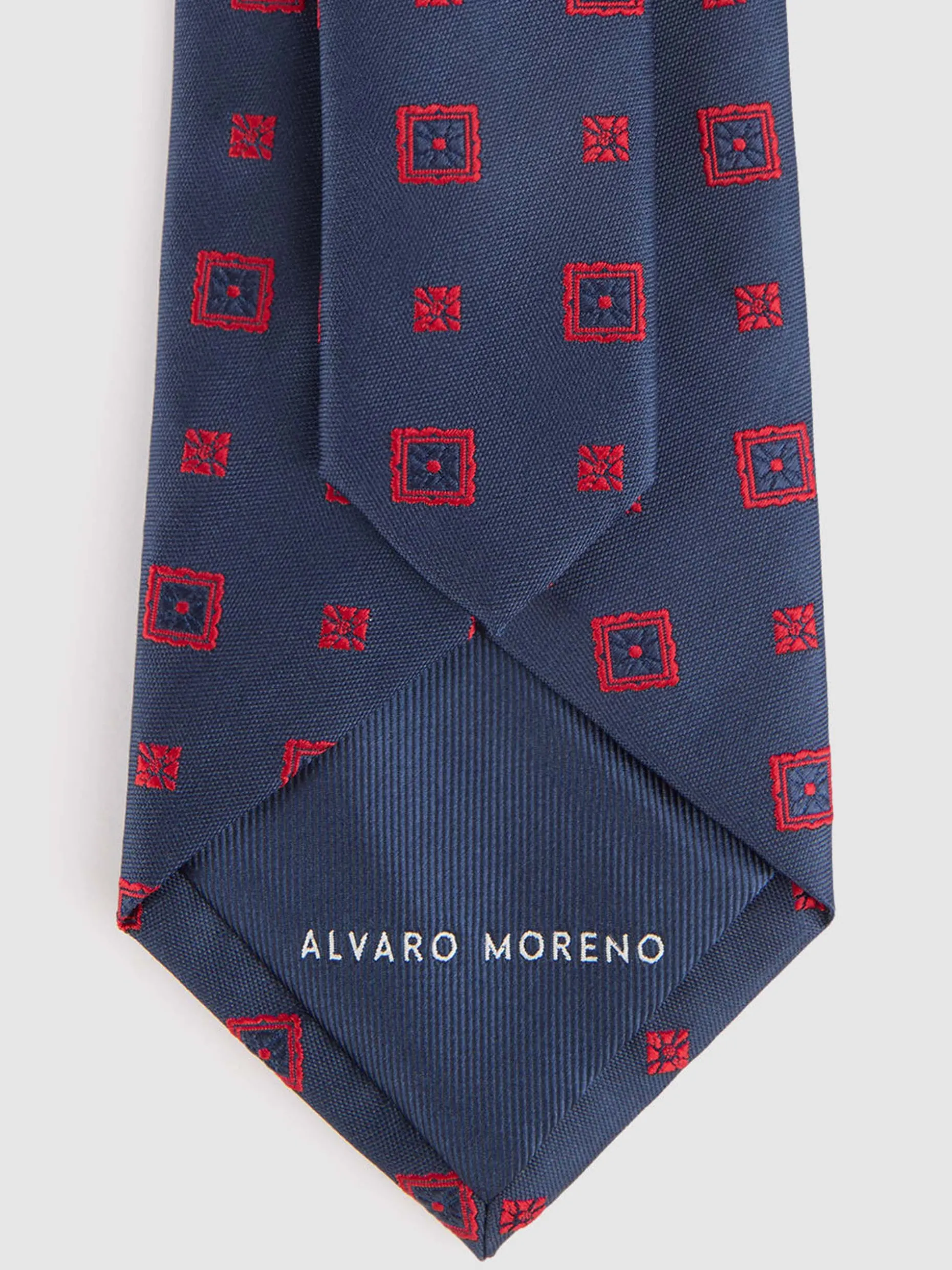 Cravatta Jacquard in Seta Stilizzata - Alvaro Moreno Collezione Uomo con Prezzo Accessibile