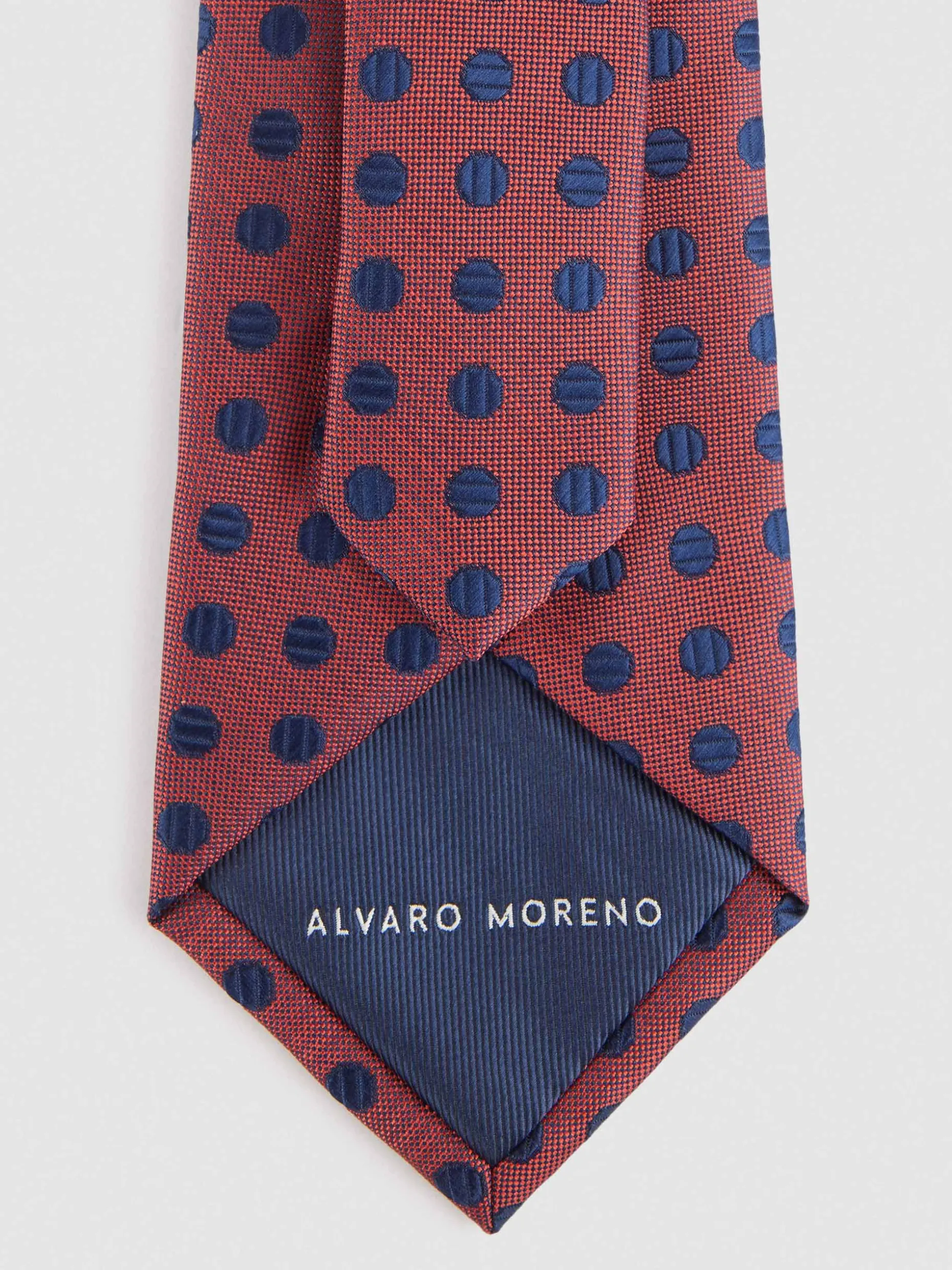 Cravatta Elegante in Seta Jacquard con Motivo Geometrico | Stile Classico da Uomo di Alvaro Moreno - Promozione Fine Stock