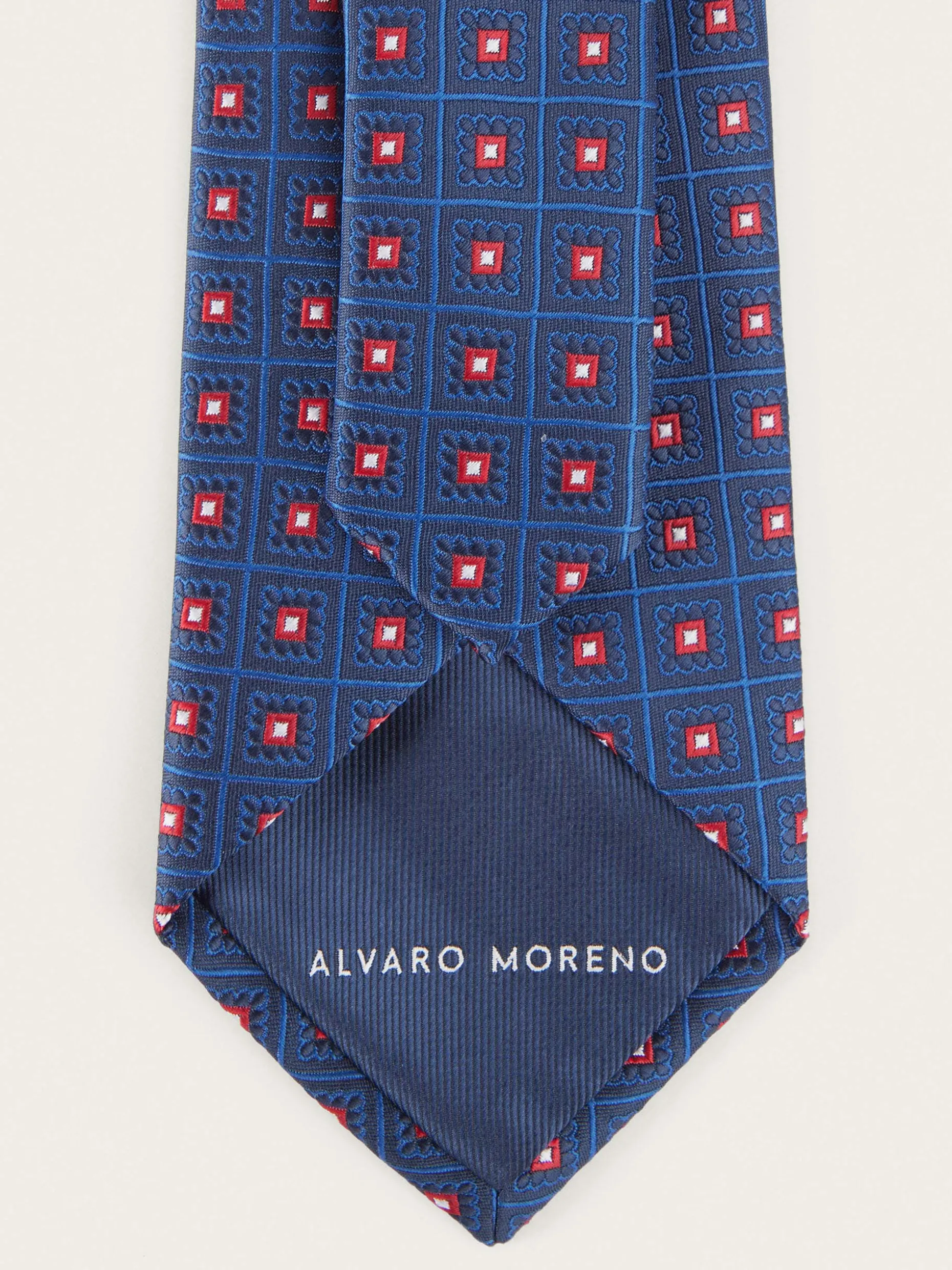 Cravatta Classica in Seta Jacquard - Design Esclusivo di Alvaro Moreno per Uomo