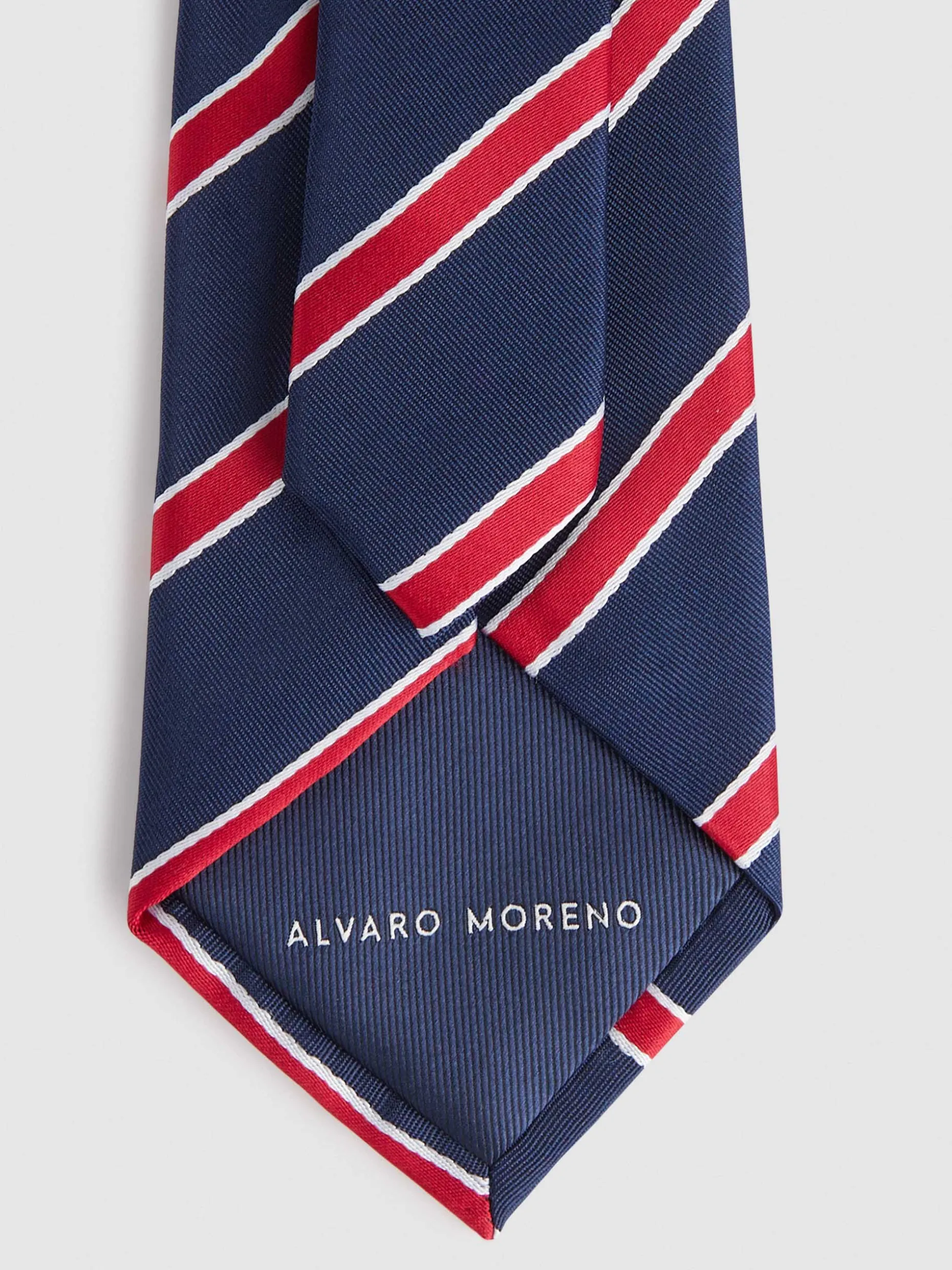 Elegante Cravatta Jacquard MF - Tessuto Artigianale di Alvaro Moreno con Stile Contemporaneo