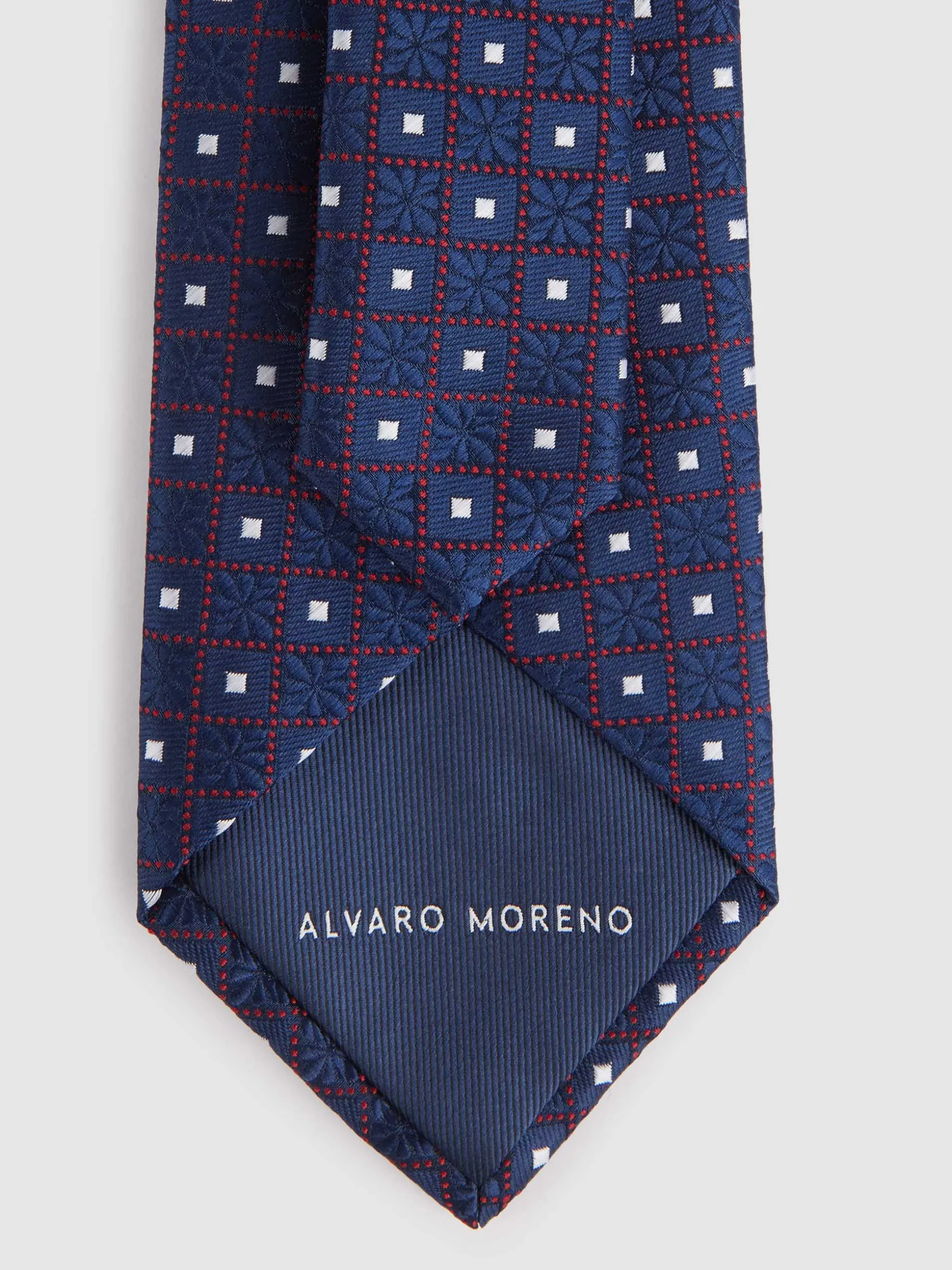 Cravatta in Seta Jacquard Classica da Uomo - Design Artigianale Firma Alvaro Moreno per Occasioni Eleganti