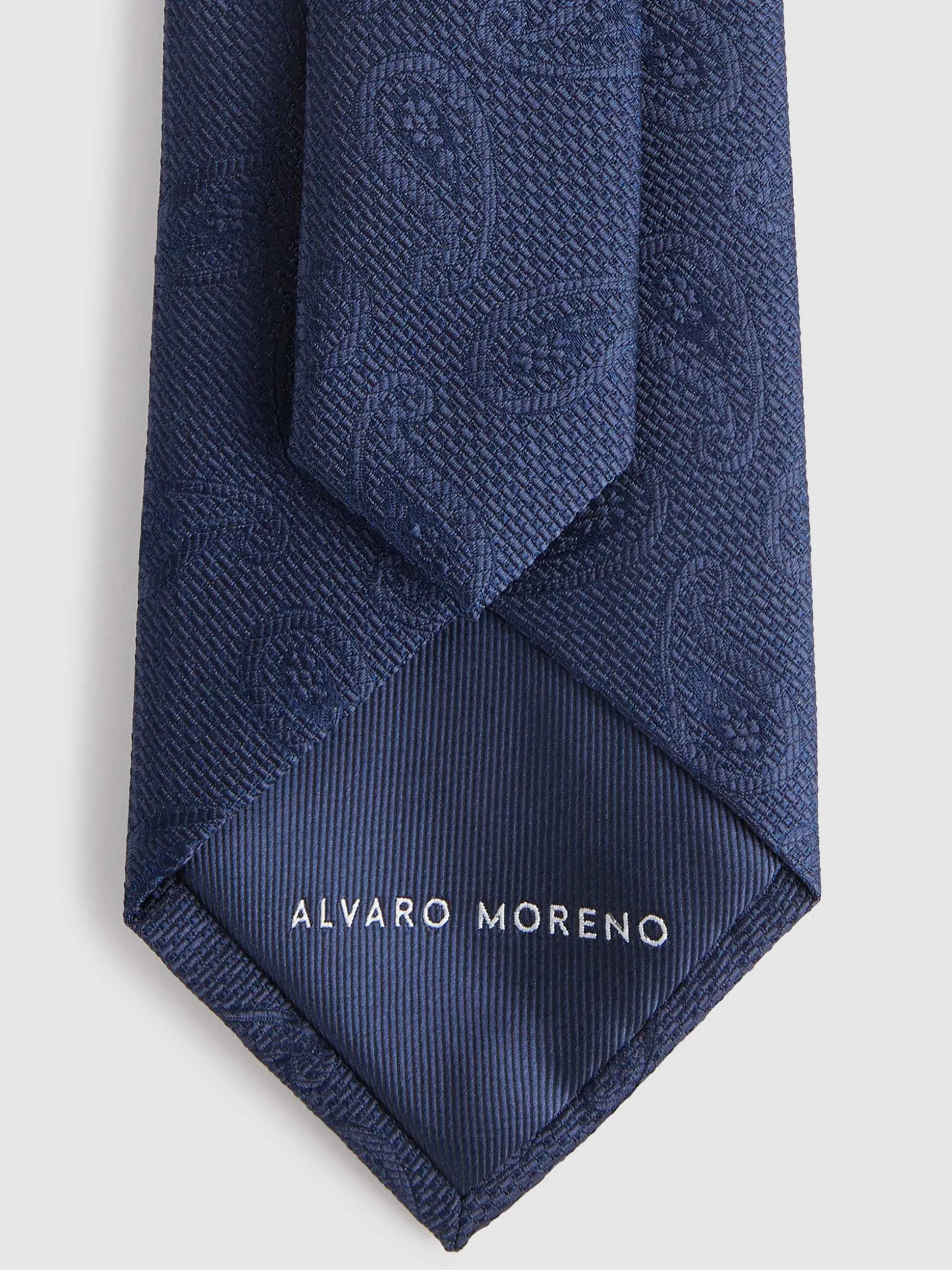Cravatta Uomo in Seta Jacquard con Motivi Geometrici - Collezione Primavera di Alvaro Moreno