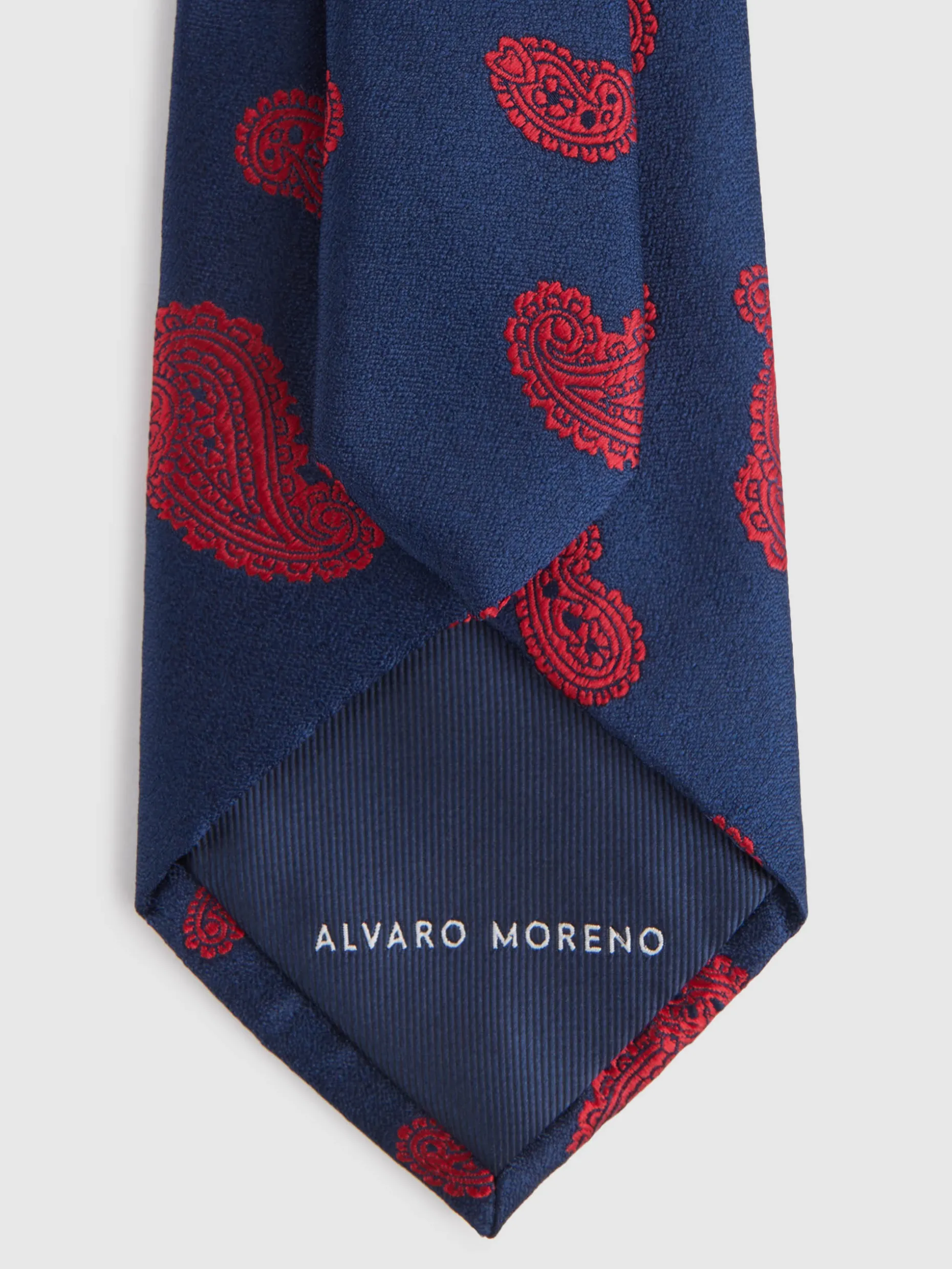 Elegante Cravatta Jacquard in Seta - Design Esclusivo Alvaro Moreno Collezione Uomo