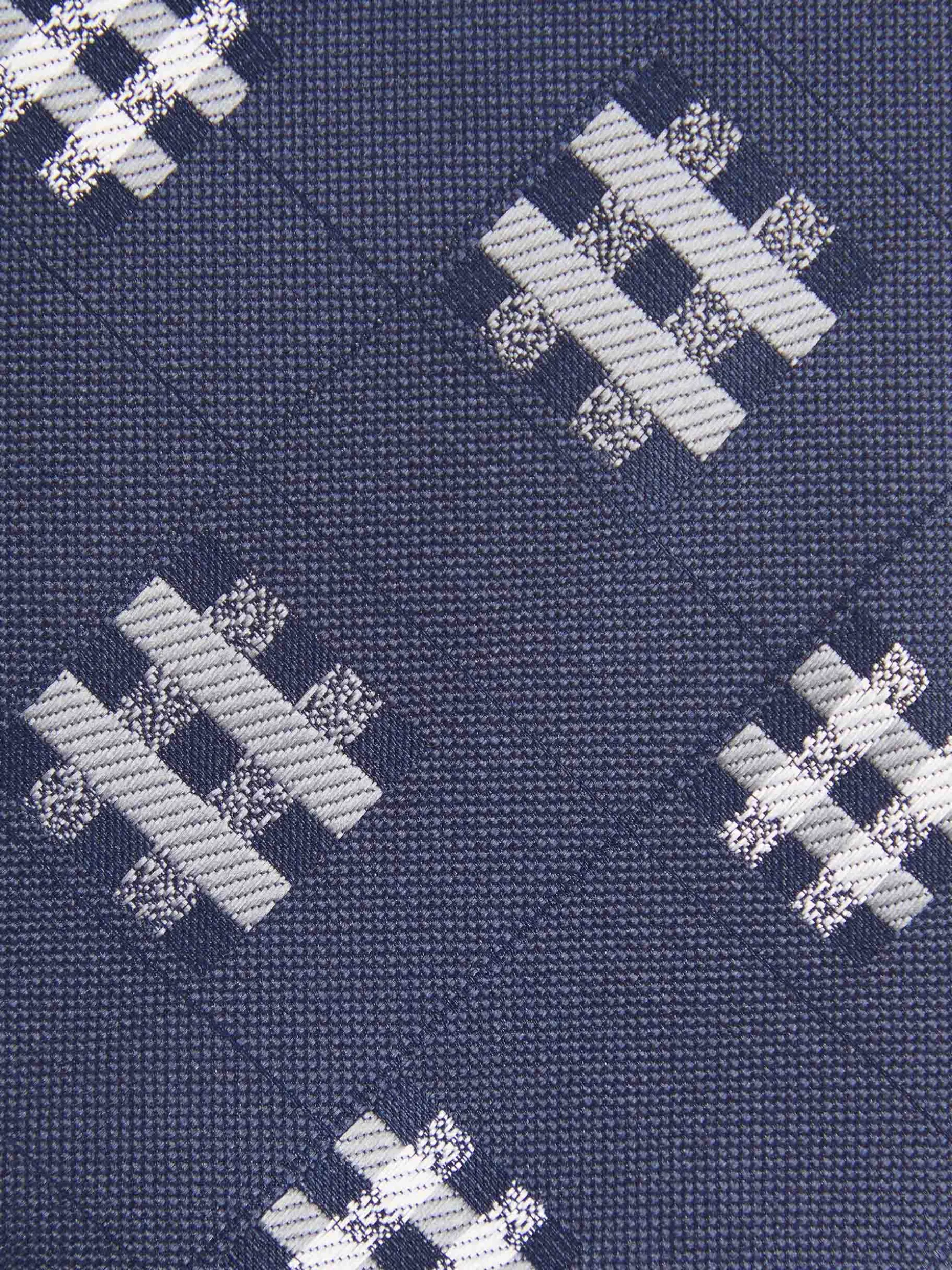 Cravatta Jacquard in Seta Mista con Motivo Geometrico - Design Esclusivo di Alvaro Moreno Nuova Collezione