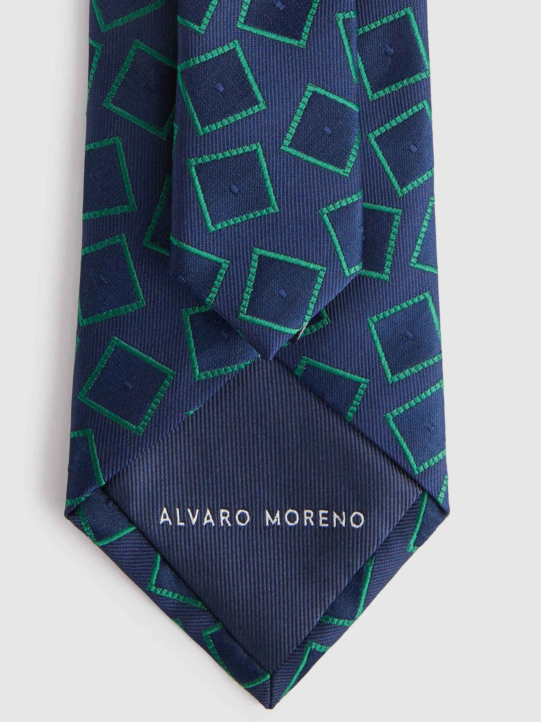Cravatta Uomo Elegante in Tessuto Jacquard con Motivi Artigianali - Collezione Esclusiva Alvaro Moreno MF