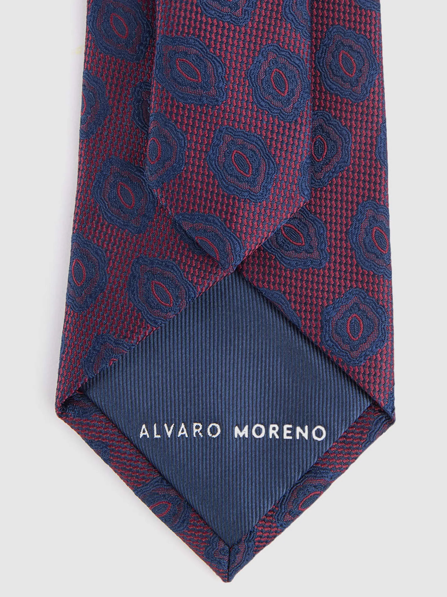 Elegante Corbata Jacquard in Seta MF - Design Esclusivo Alvaro Moreno per Uomo Raffinato