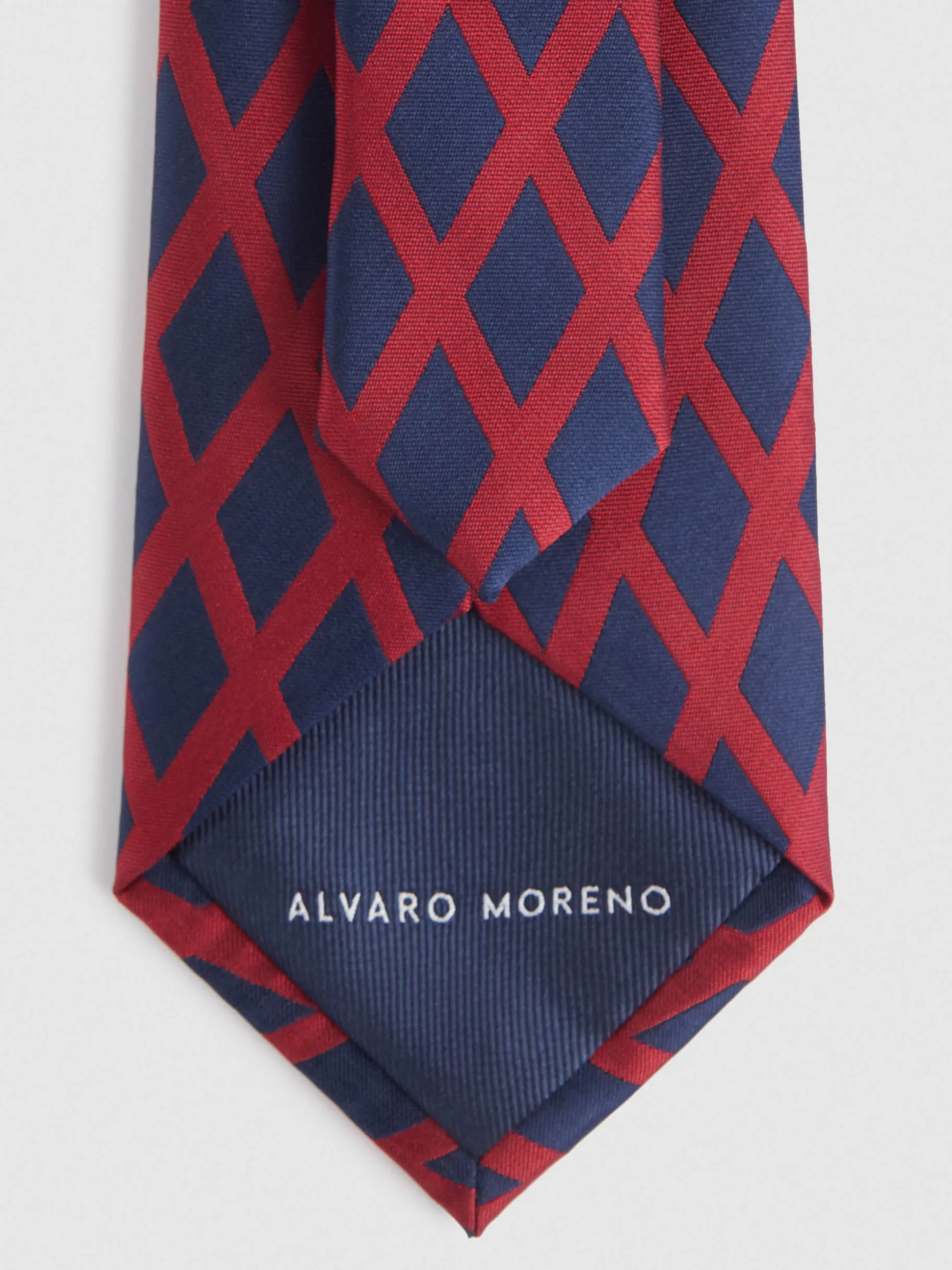 Cravatta Jacquard Elegante in Seta - Design Unico di Alvaro Moreno, Modello Esclusivo 2024