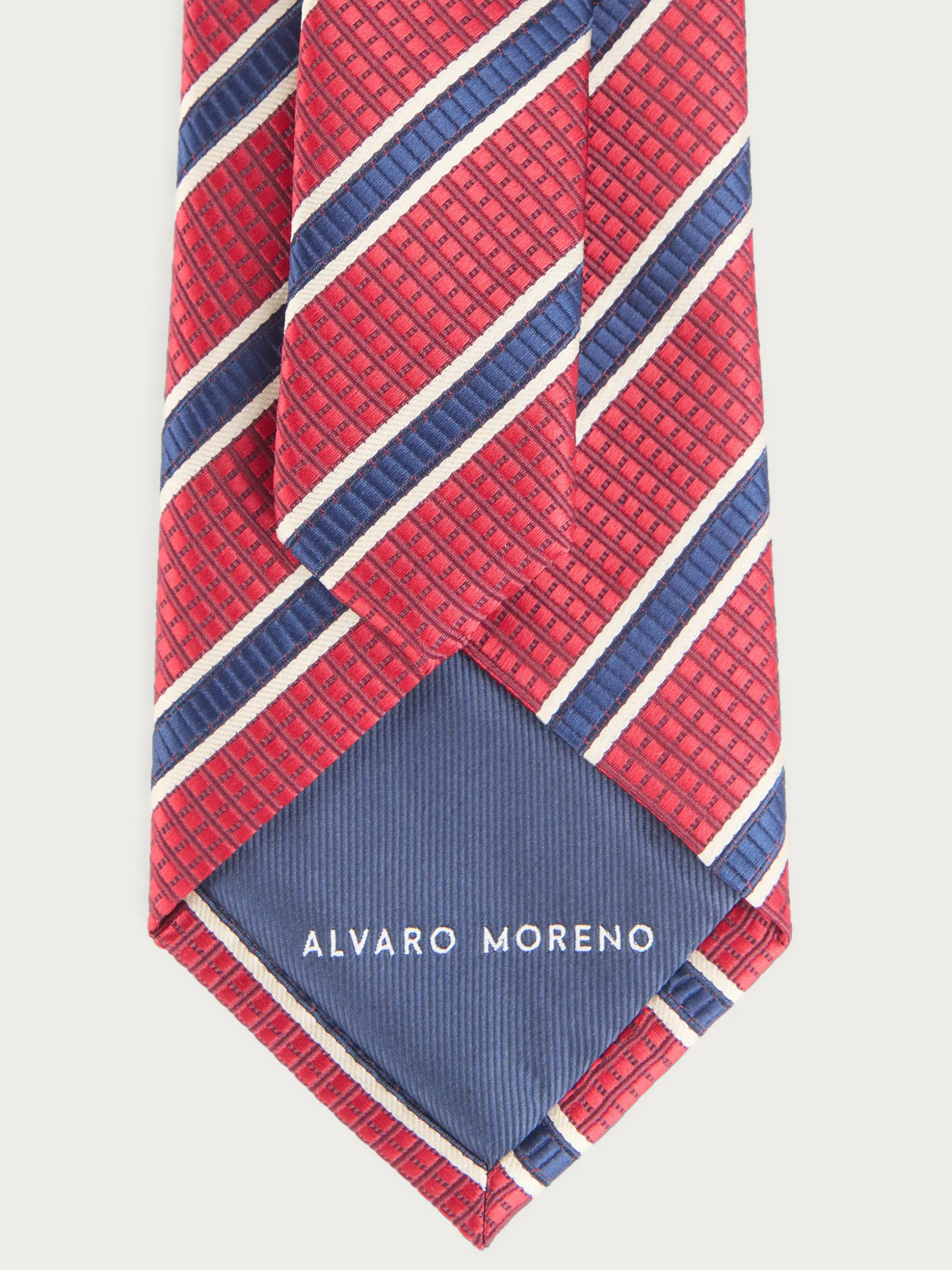 Cravatta Uomo Elegante in Jacquard MF | Design Esclusivo di Alvaro Moreno con Motivo Bold
