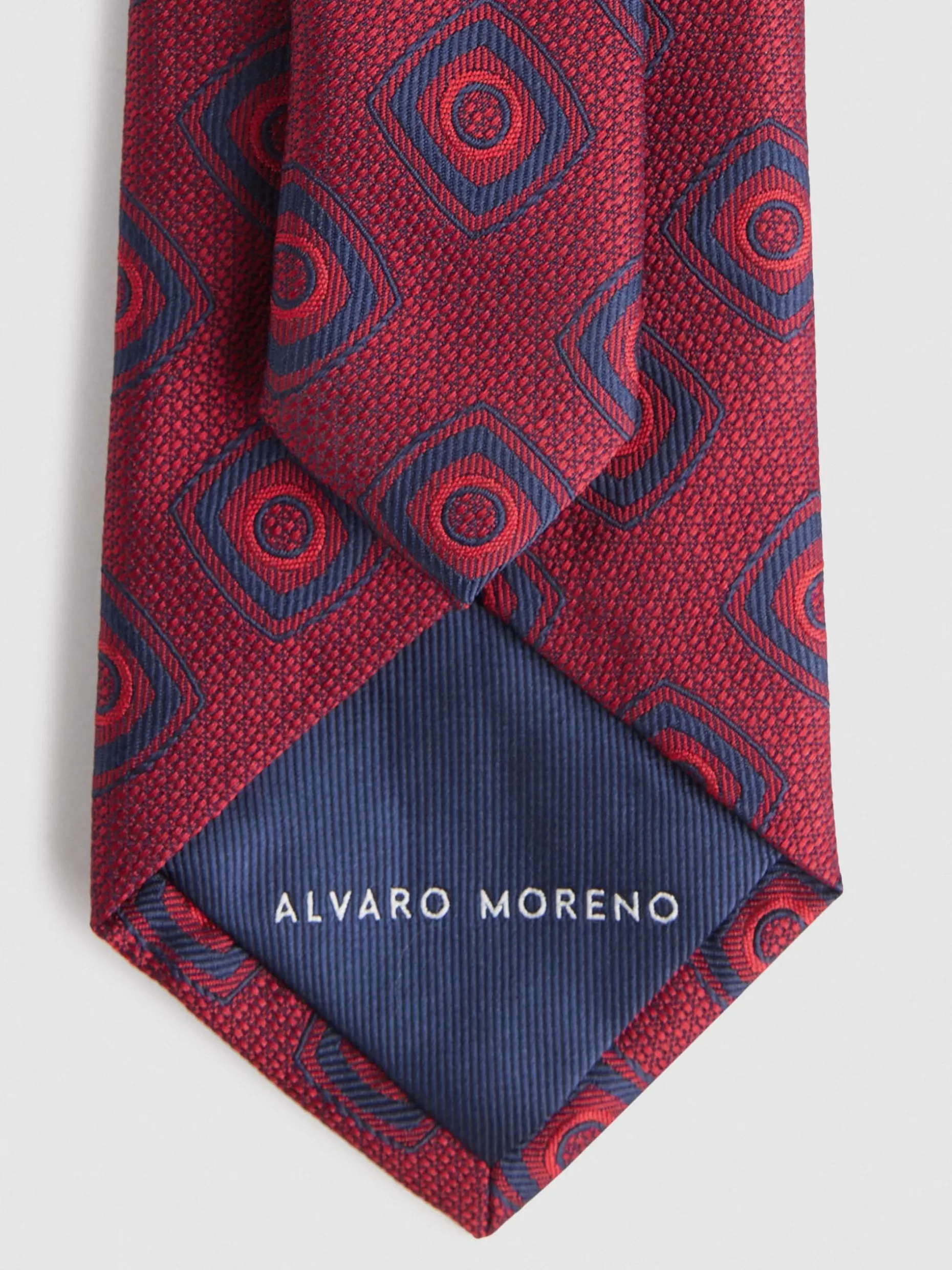 Cravatta Elegante in Seta Jacquard con Motivo Classico - Collezione Esclusiva Alvaro Moreno