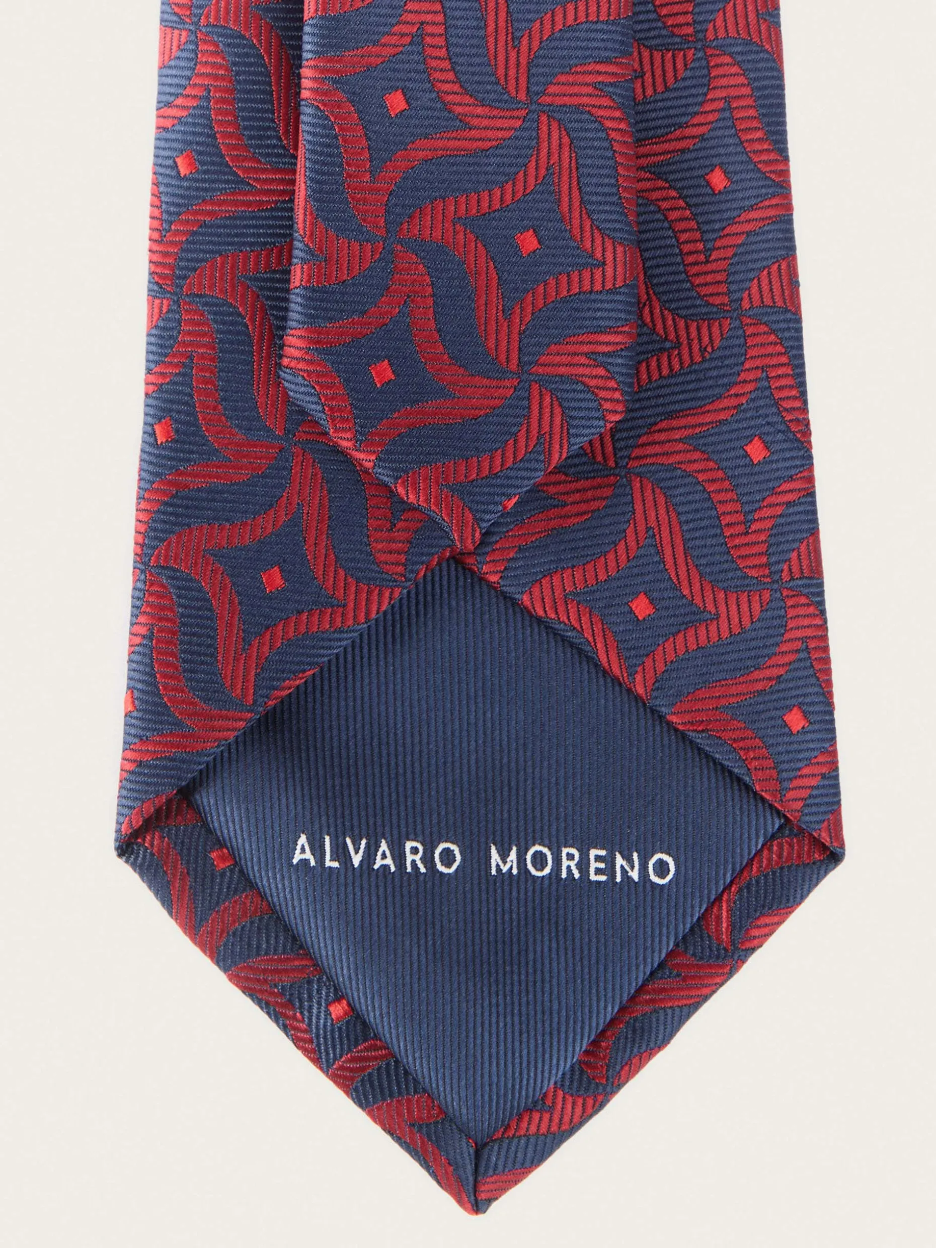 Cravatta Jacquard MF Elegante - Design Esclusivo di Alvaro Moreno Tessuto Artigianale