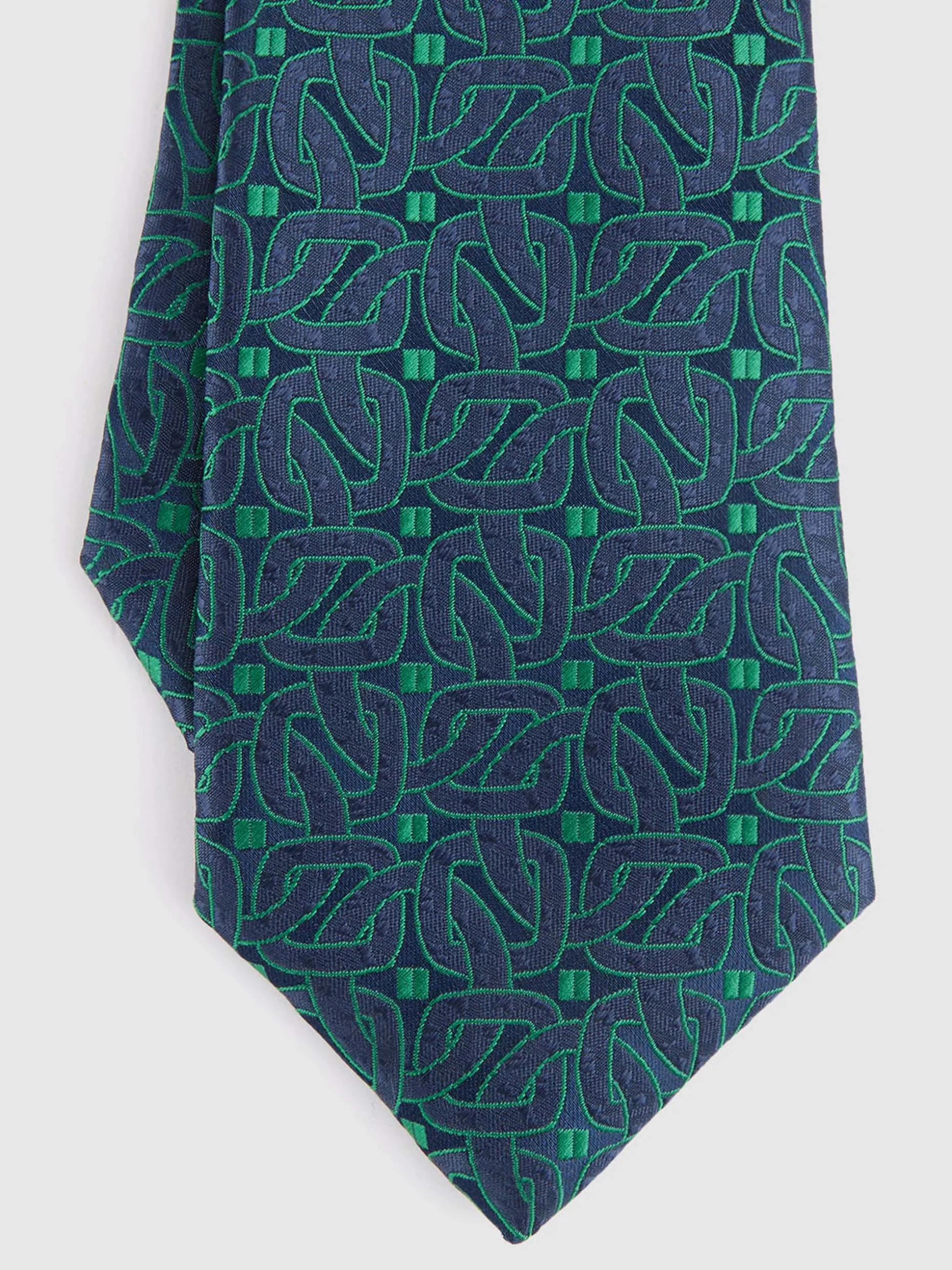 Cravatta Jacquard Elegante con Motivi Geometrici - Design Esclusivo di Alvaro Moreno, Collezione MF Nuova Proposta Tessuto Premium