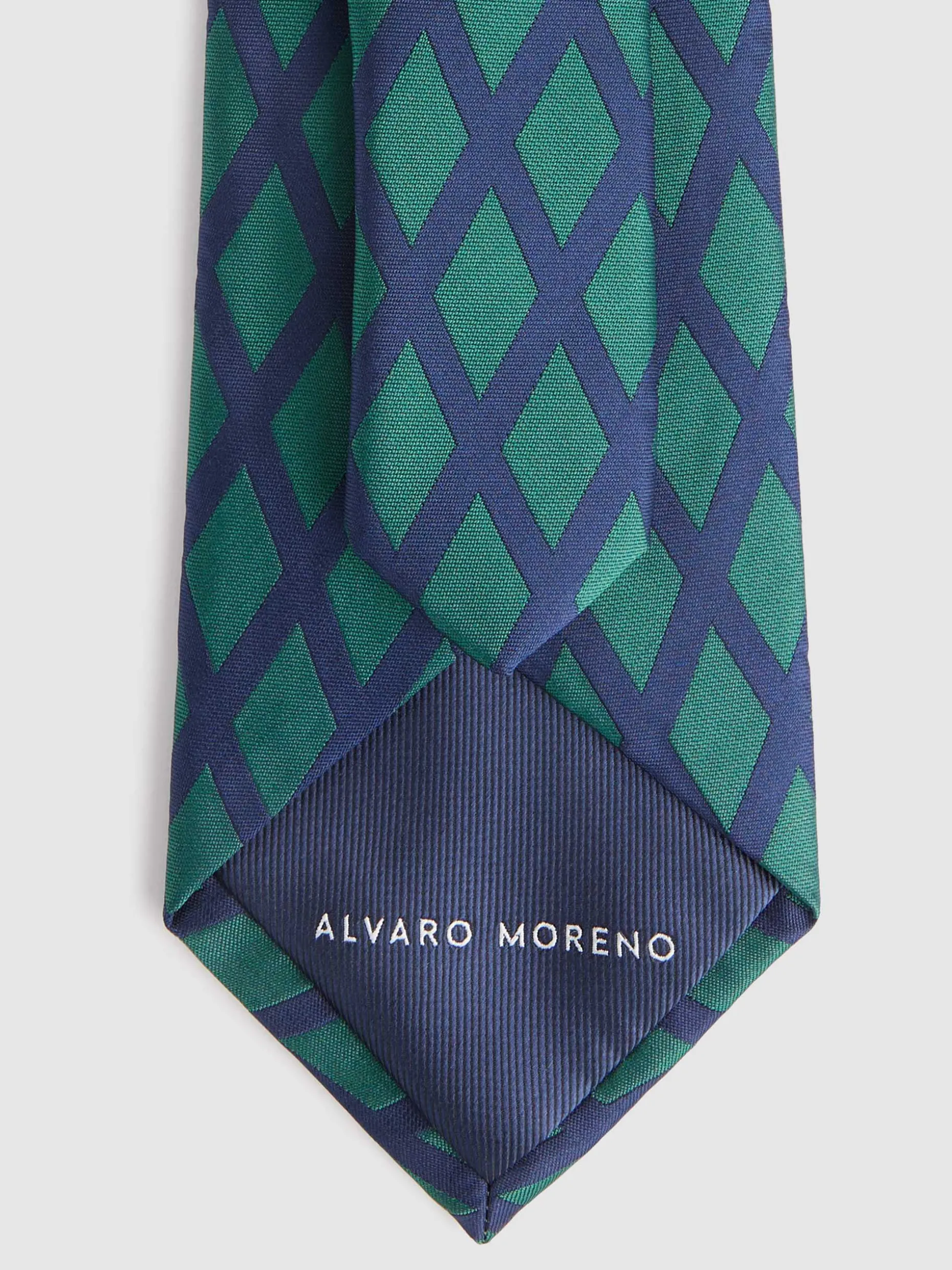 Cravatta Jacquard Uomo Elegante - Design Unico di Alvaro Moreno | Modello MF, Accessorio Moda Raffinato Confezionata a Mano, Stile Contemporaneo per Look Sophisticato