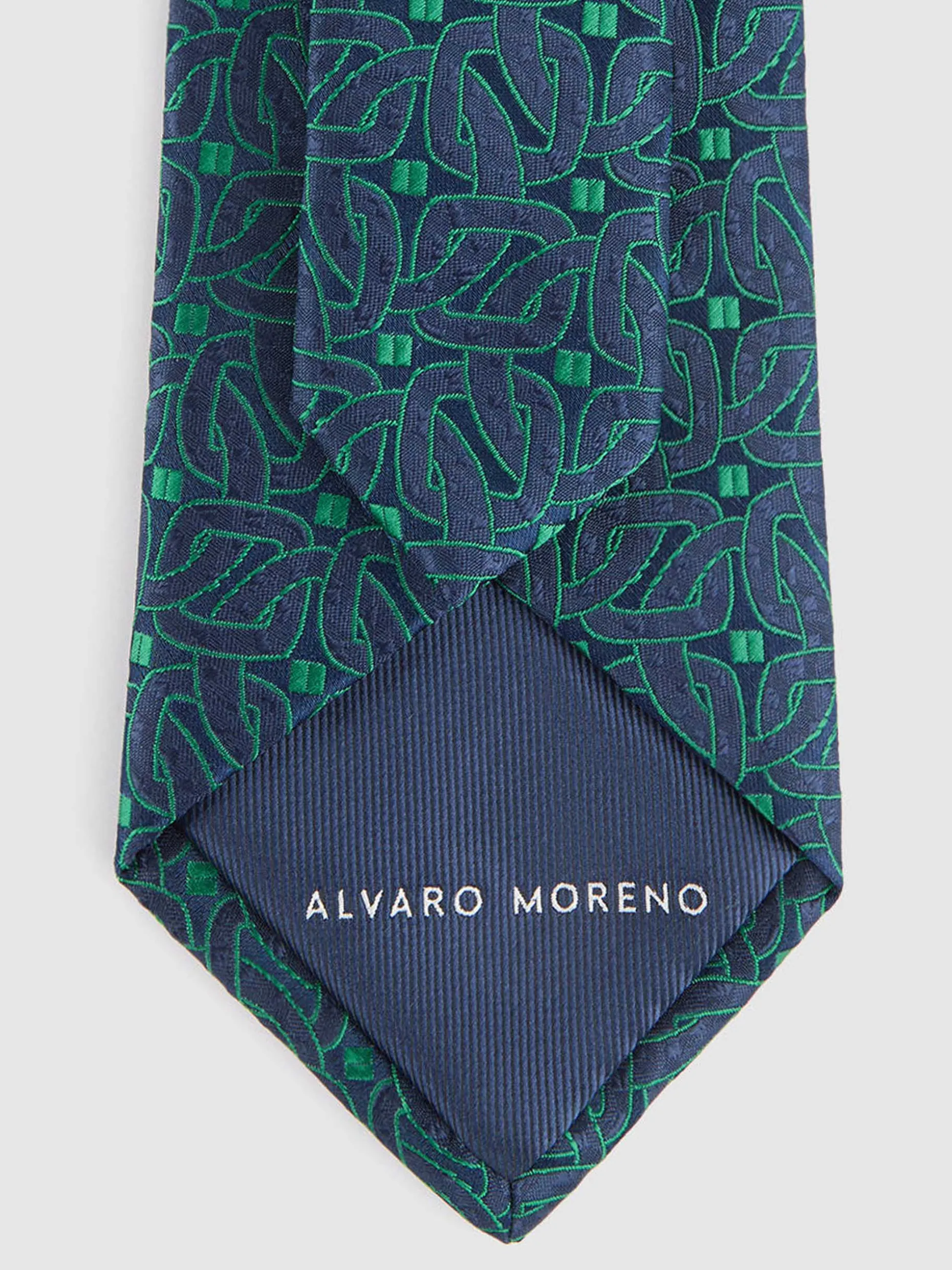 Cravatta Jacquard Elegante con Motivi Geometrici - Design Esclusivo di Alvaro Moreno, Collezione MF Nuova Proposta Tessuto Premium