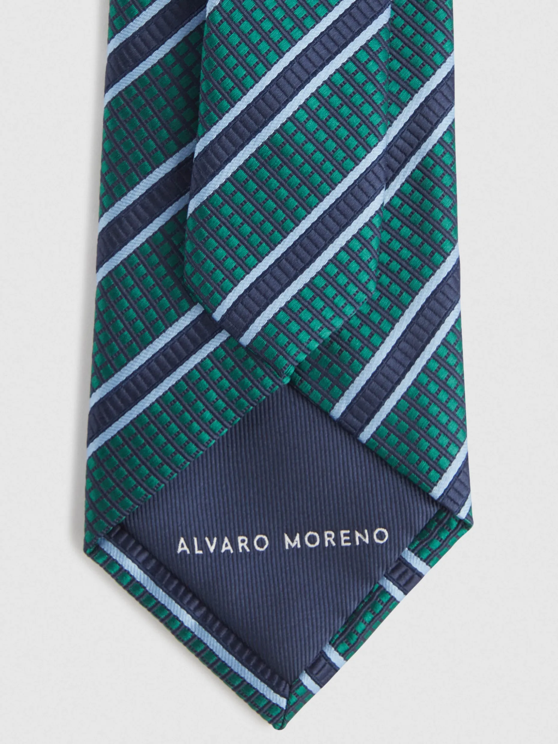 Cravatta Elegante Uomo in Tessuto Jacquard - Design Esclusivo con Motivi Geometrici | Stile Classico Moderno | Collezione Alvaro Moreno