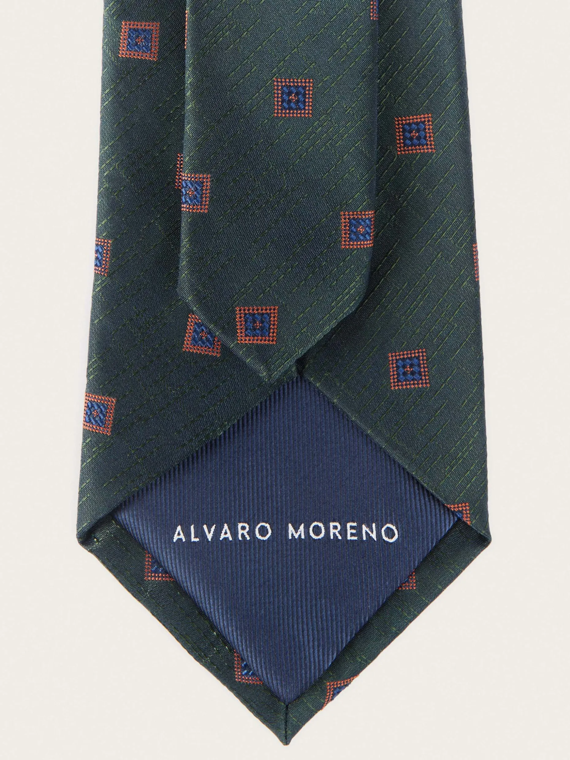 Elegante Corbata Uomo in Seta Jacquard - Design Unico con Motivi Artigianali | Collezione Alvaro Moreno Store MF