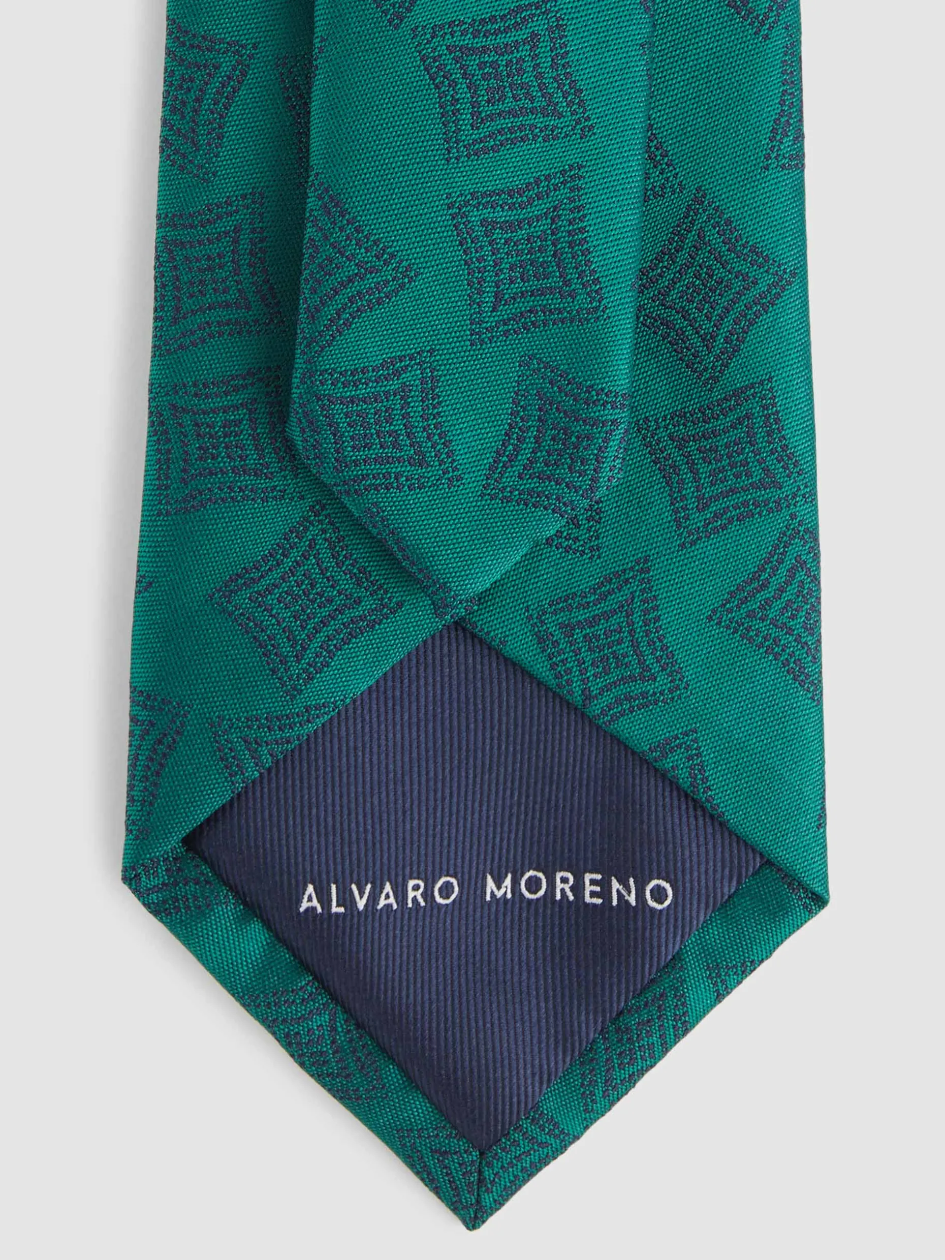 Cravatta Jacquard Elegante - Collezione Esclusiva Alvaro Moreno con Motivi Artistici