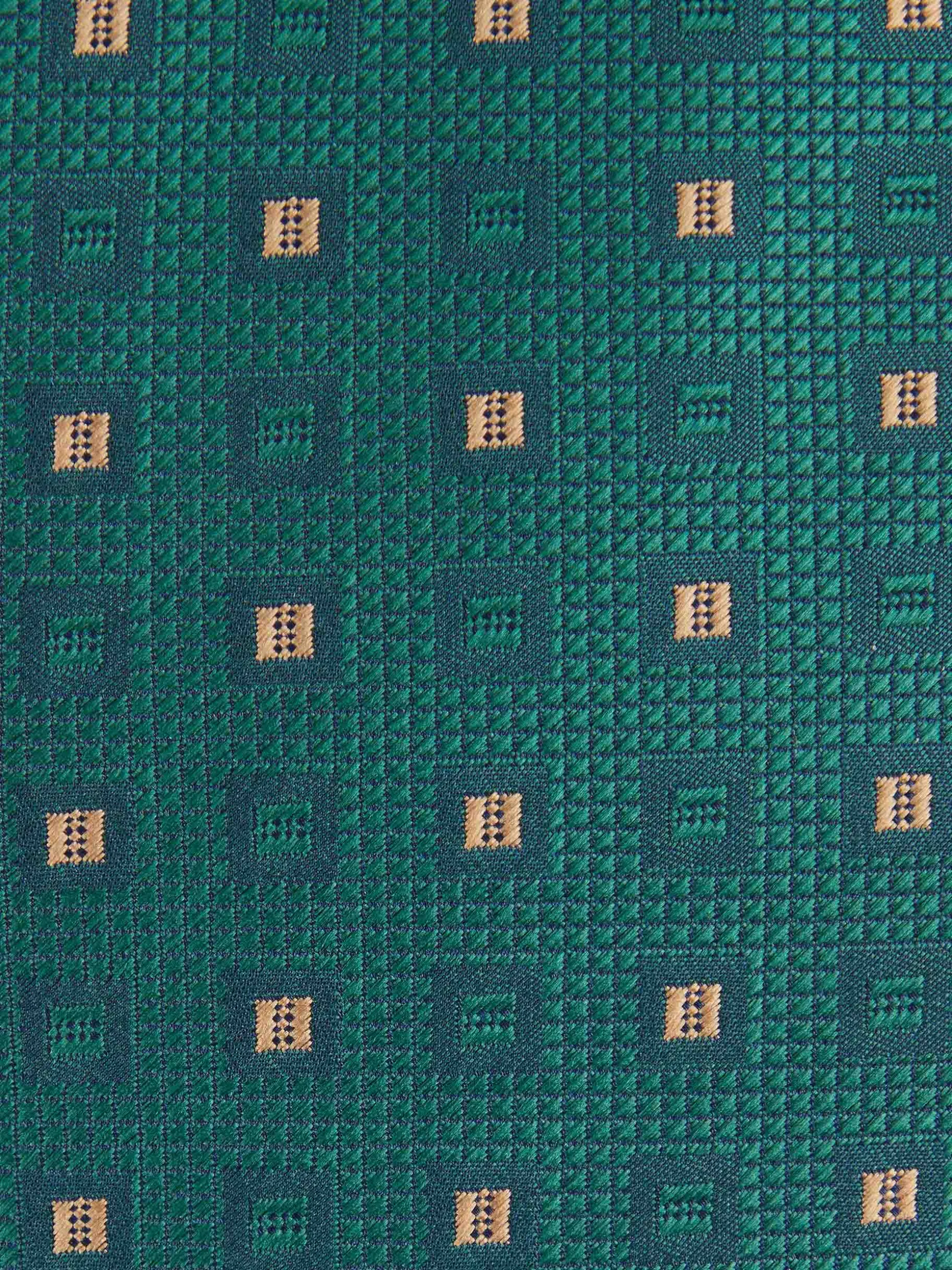 Cravatta Jacquard in Seta con Motivo Geometrico - Design Elegante di Álvaro Moreno per Stile Versatile