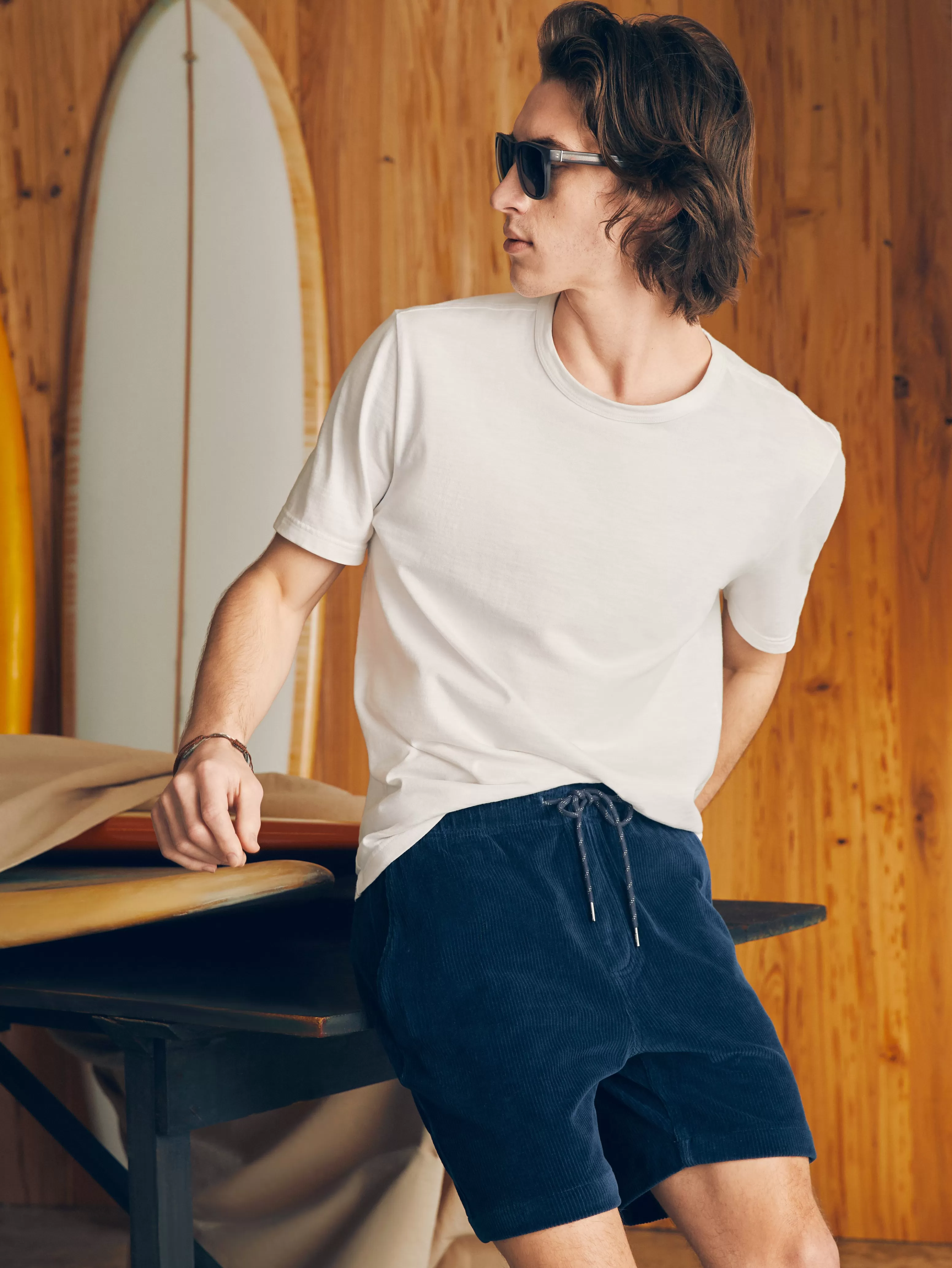 Faherty Short Classico Italiano in Maglia Morbida con Vita Interna 15cm - Nuova Collezione Estate 2024