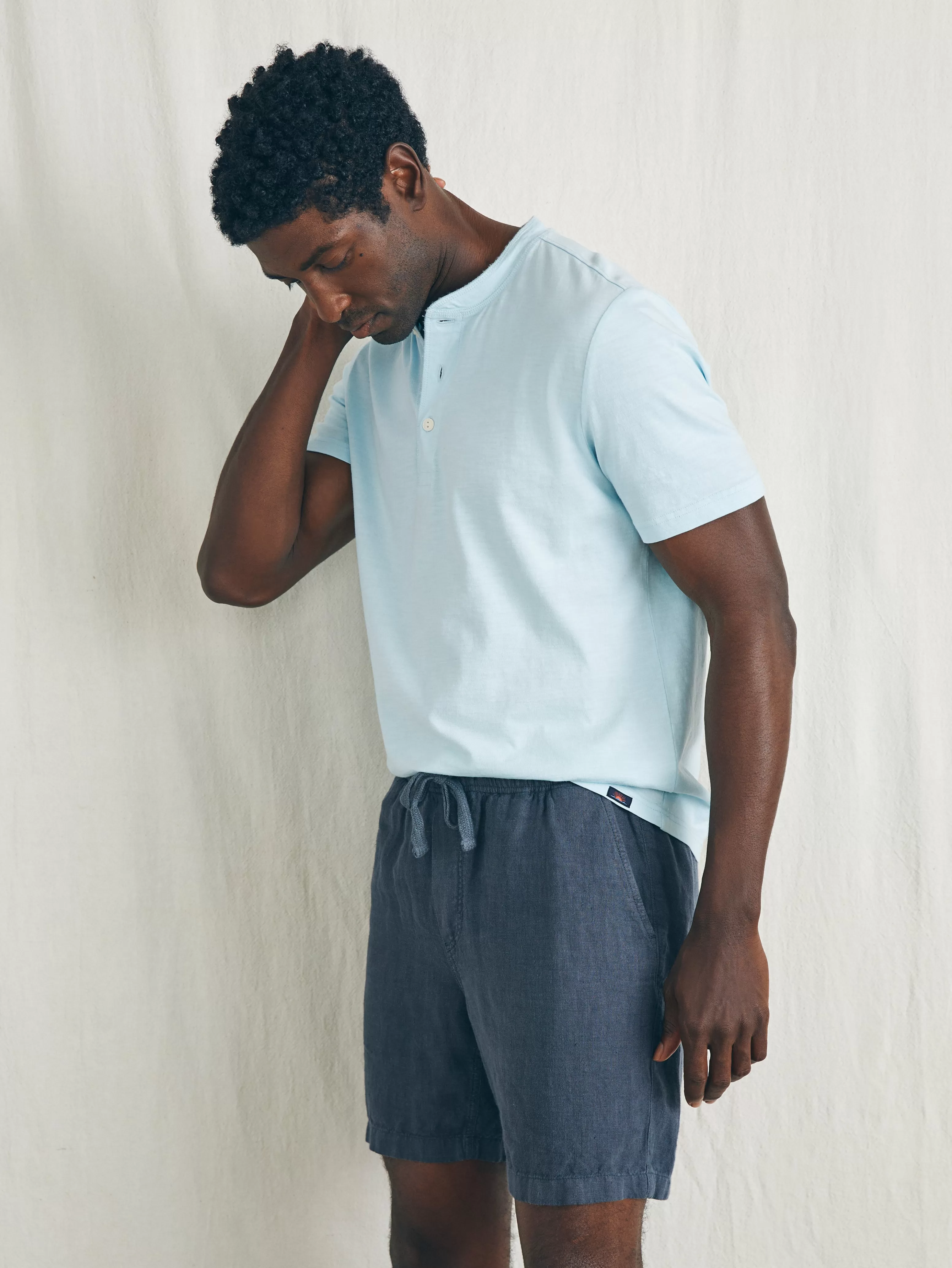 Shorts in Lino Cavalca 6.5 pollici - Comodi e Leggeri | Imperdibili Saldi Faherty

(：，