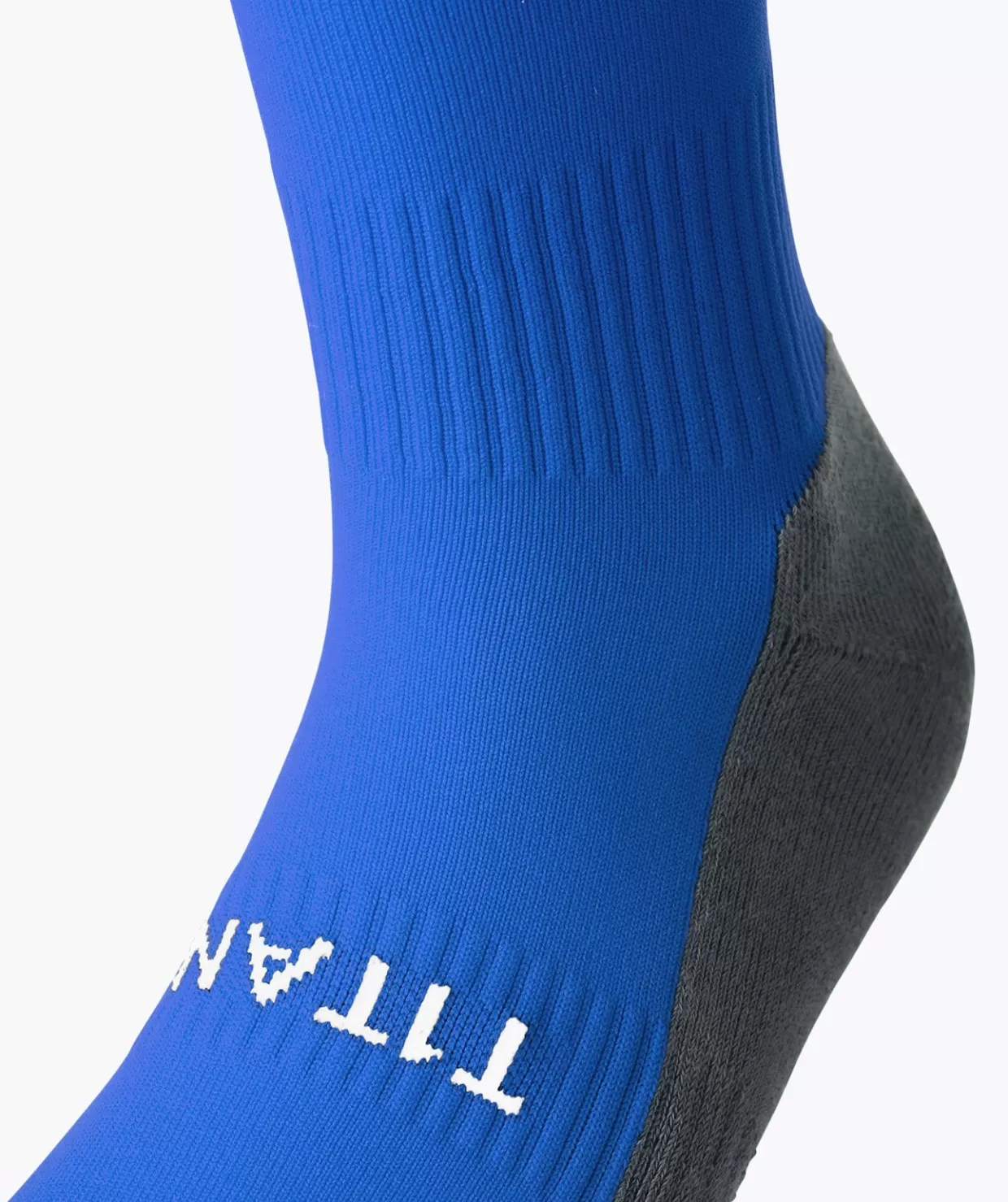 Calze Tecniche T1TAN per Football - Parastinchi Professionisti Blu con Rinforzi Antiscivolo