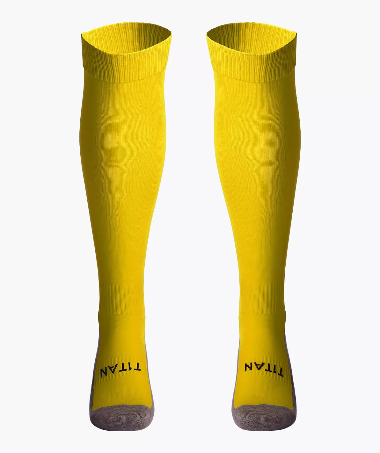 Calzini Sportivi T1TAN per Calcio - Modello Professionale in Giallo Energetico