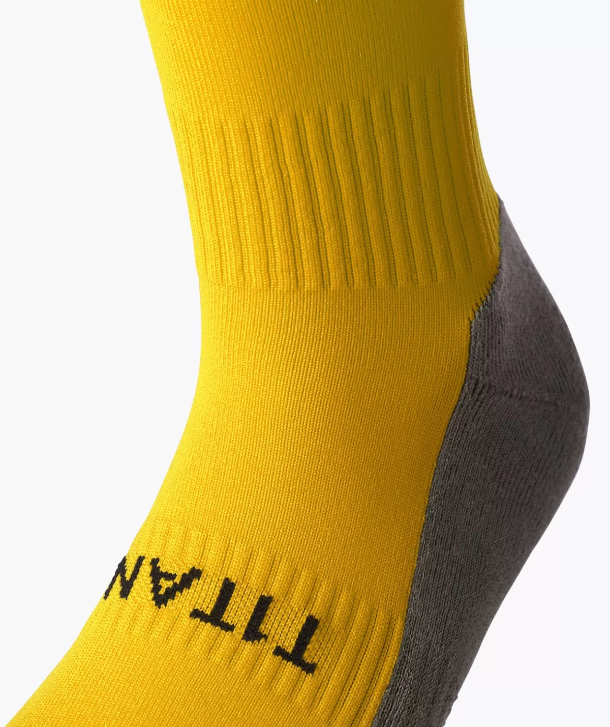 Calzini Sportivi T1TAN per Calcio - Modello Professionale in Giallo Energetico
