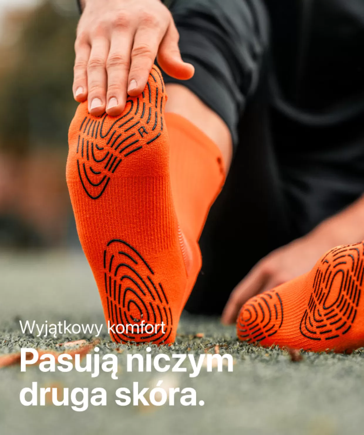 Calze Sportive Titan Antiscivolo Arancione - Aderenza Ottimale e Comfort per Attività Dinamiche