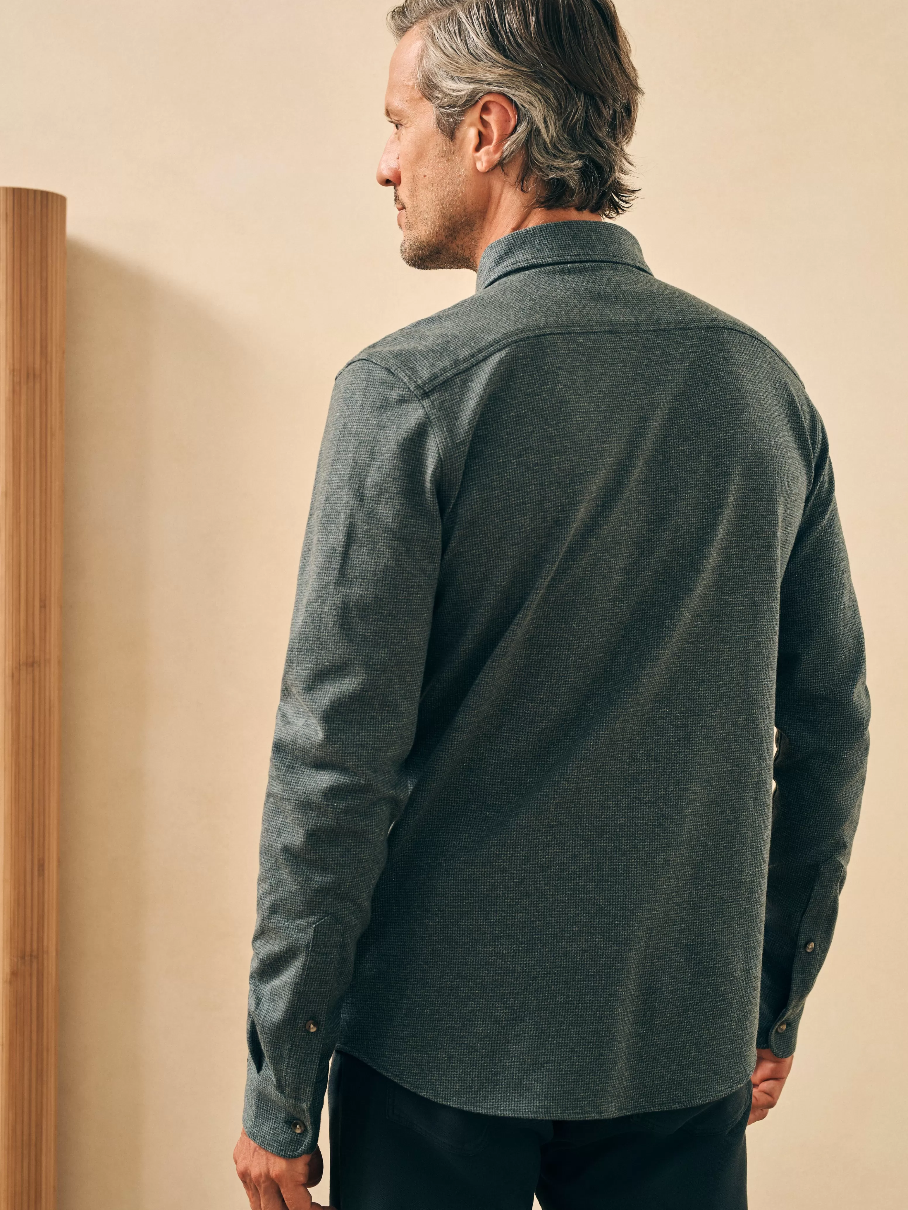 Maglia Houndstooth in Lana Merino - Intreccio Artigianale Faherty