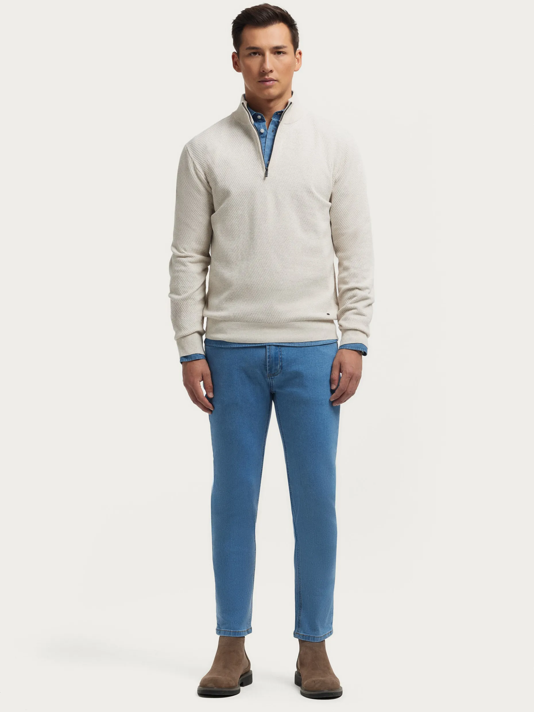 Maglia Elegante con Cerniera - Offerta Esclusiva Alvaro Moreno