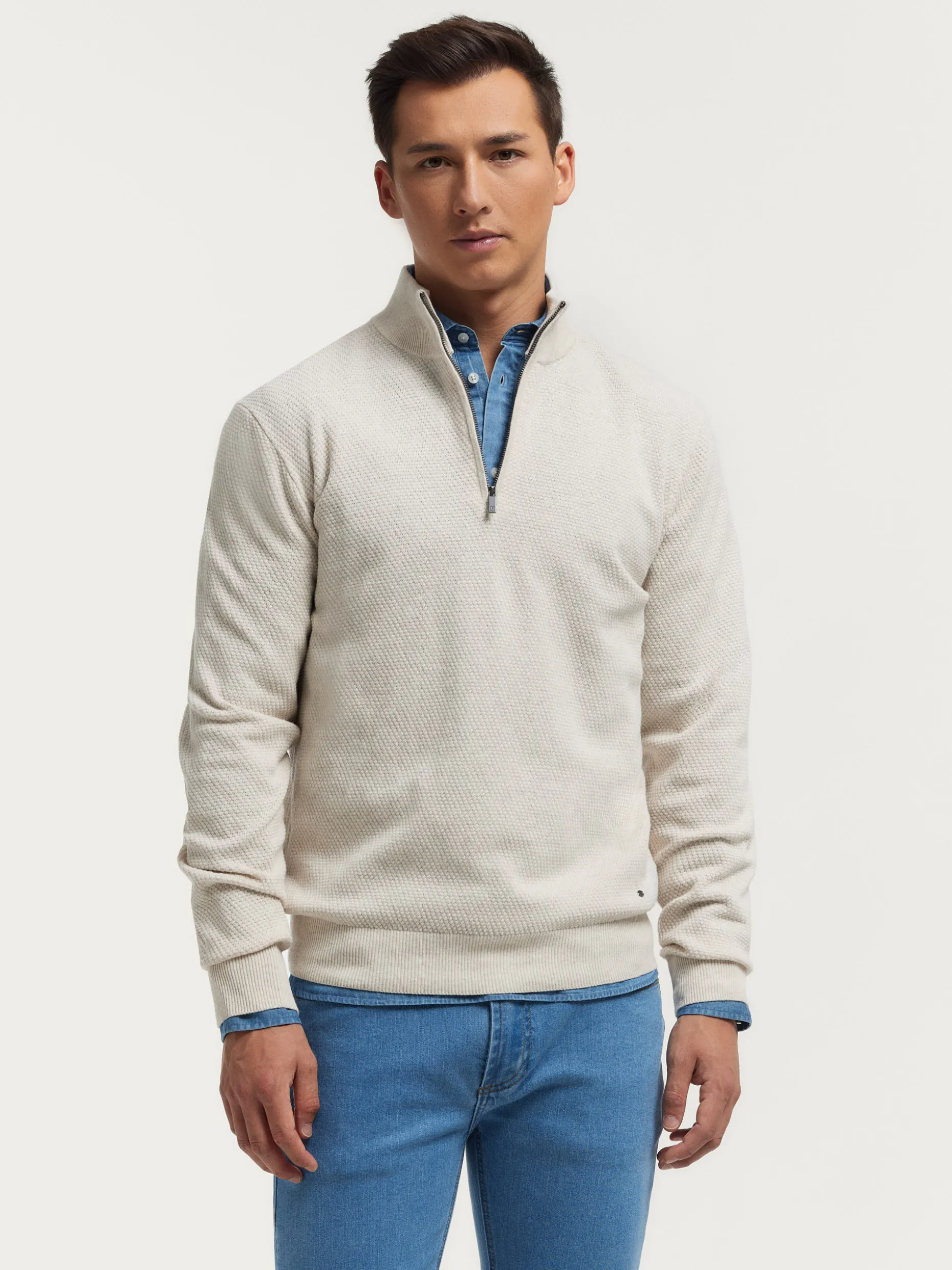 Maglia Elegante con Cerniera - Offerta Esclusiva Alvaro Moreno