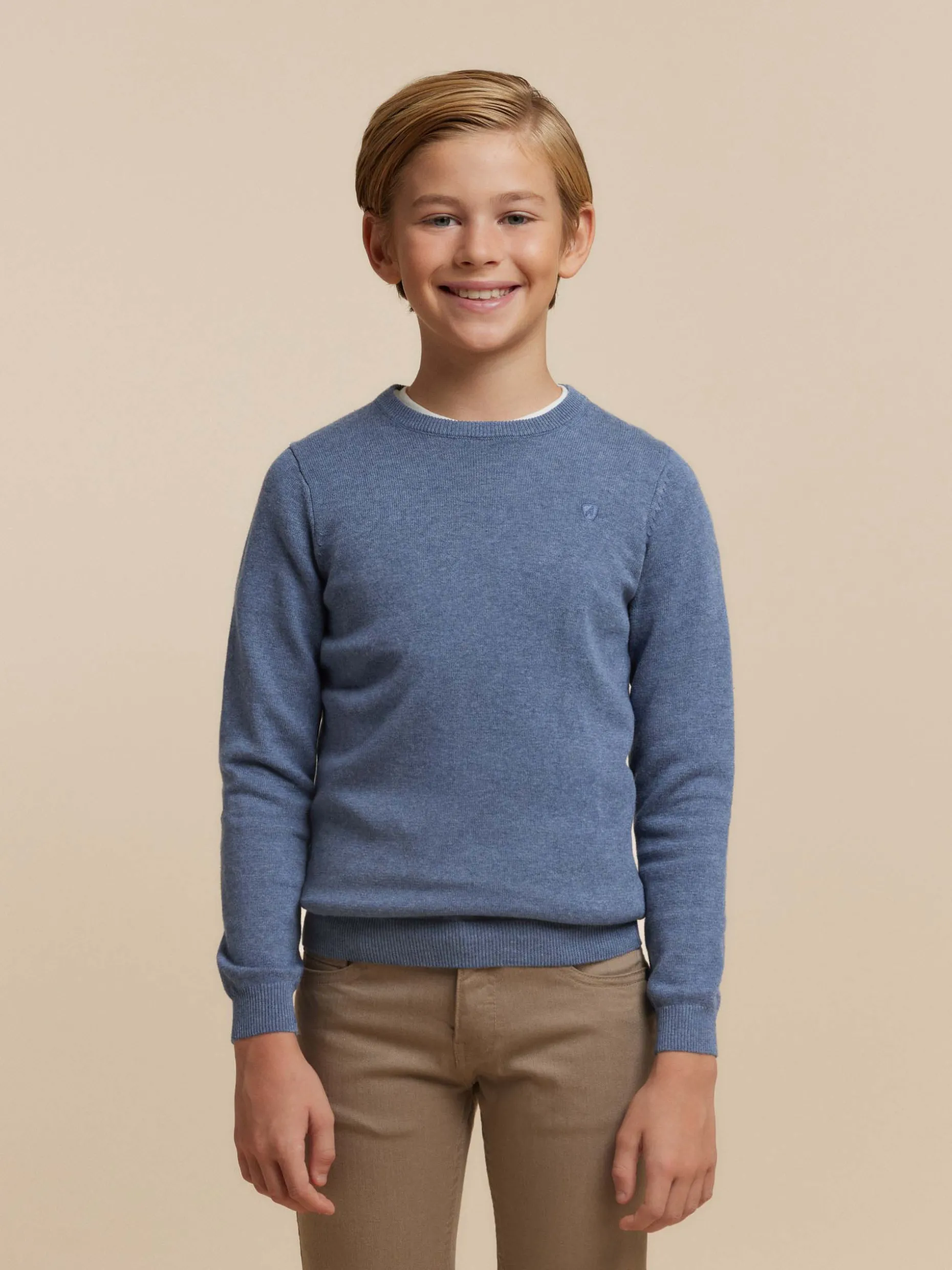 Maglietta Confortevole a Scollo Tondo per Bambini - Design Classico in Tessuto Jersey, Promo Esclusiva Alvaro Moreno