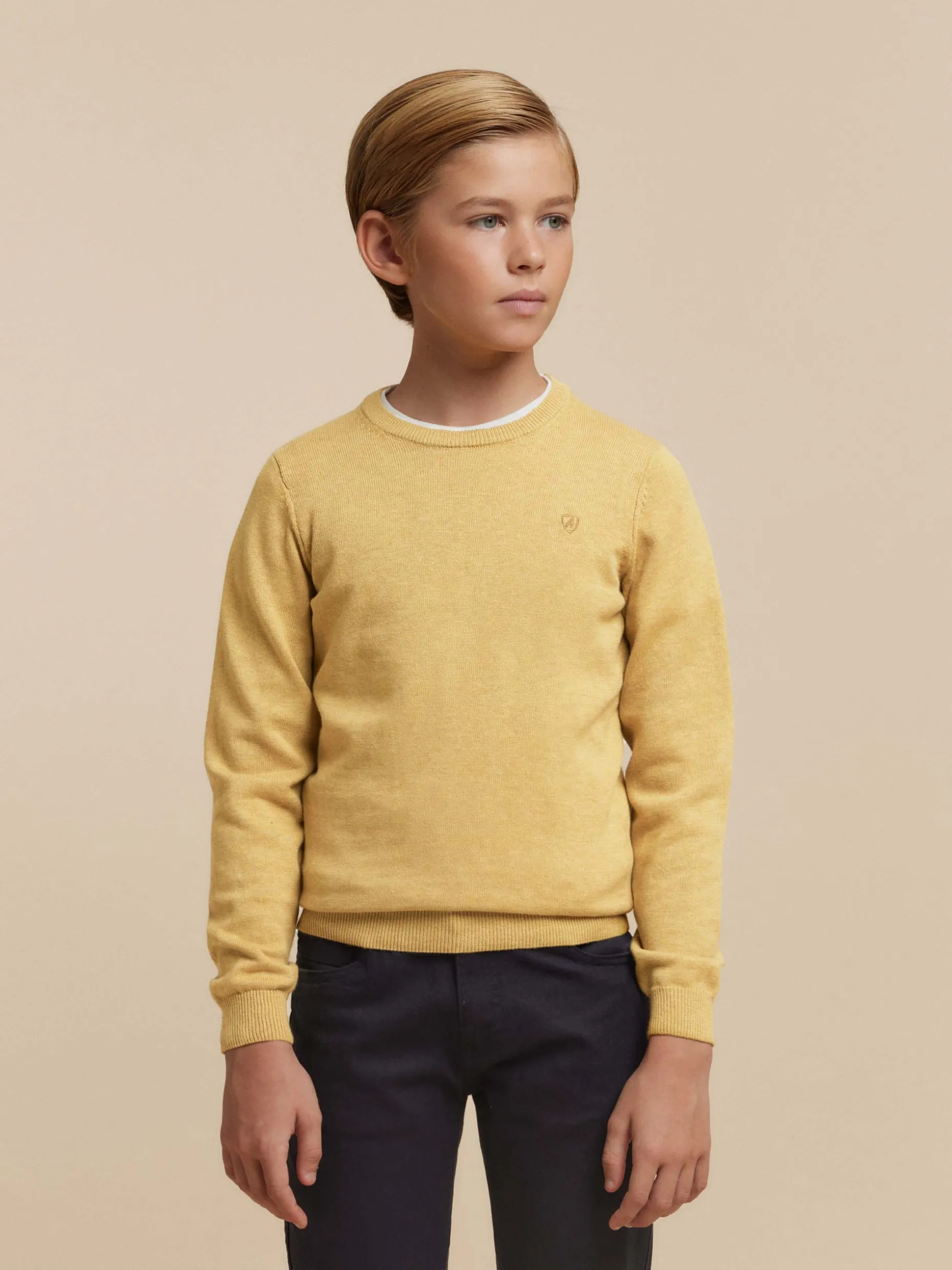 Maglia Sportiva Comoda a Collo Tondo per Bambini - Morbida per Tutto il Giorno | Collezione Junior di Alvaro Moreno 

：
1. ，