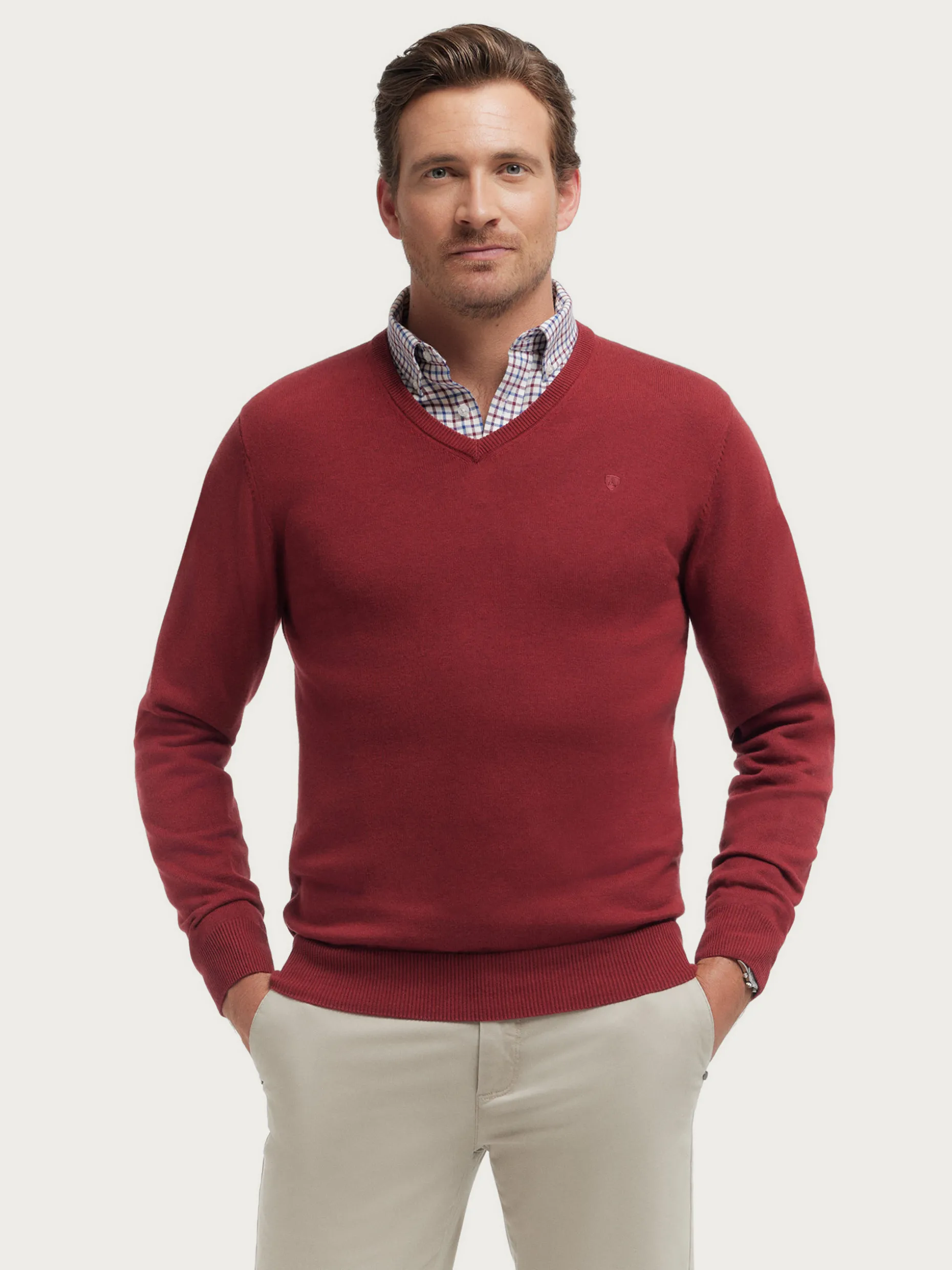 Maglione a V Moderna di Alvaro Moreno - Confortevole & Stile Unico con Sconto Esclusivo