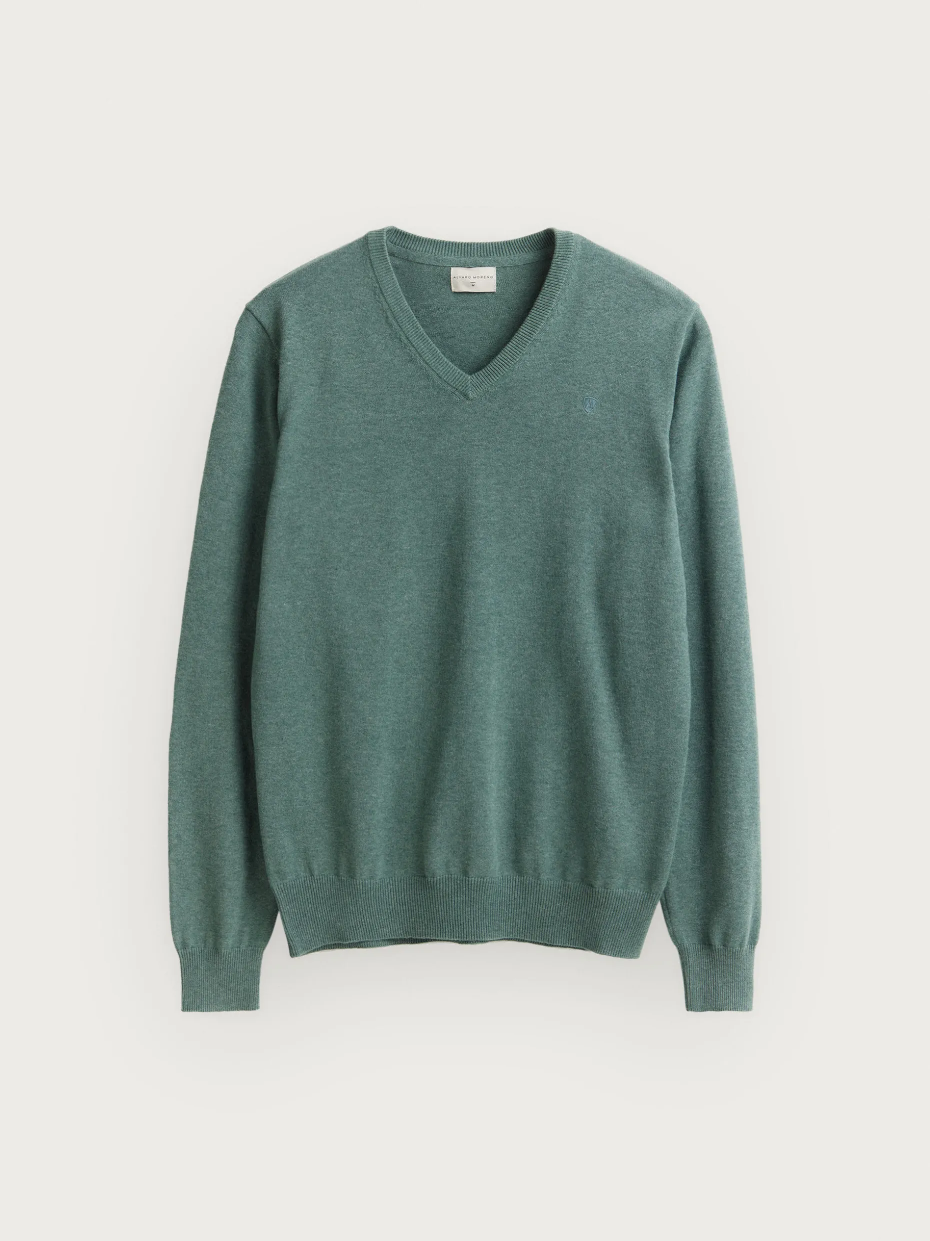 Maglia con Scollo a V in Puro Cotone - Tendenze Moda Primavera/Estate 2024 di Alvaro Moreno - Prezzo Imbattibile
