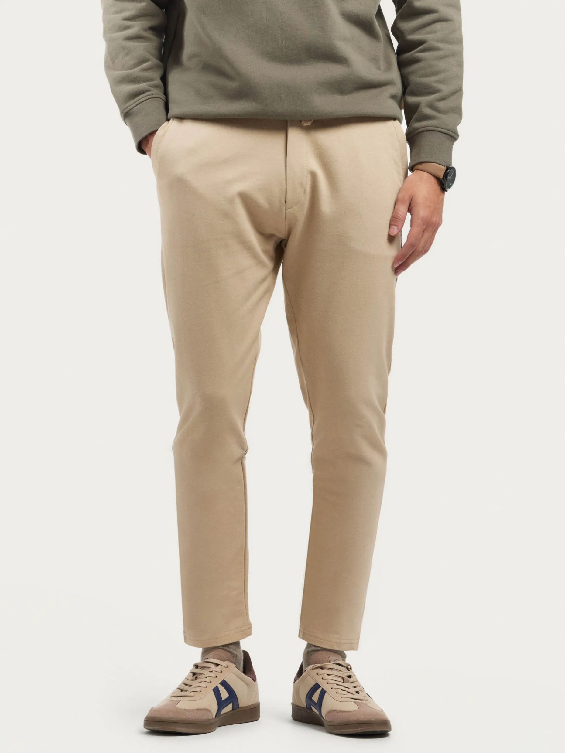 Pantaloni Jogger Chino in Cotone Con Cuciture Eleganti - Design Esclusivo Alvaro Moreno