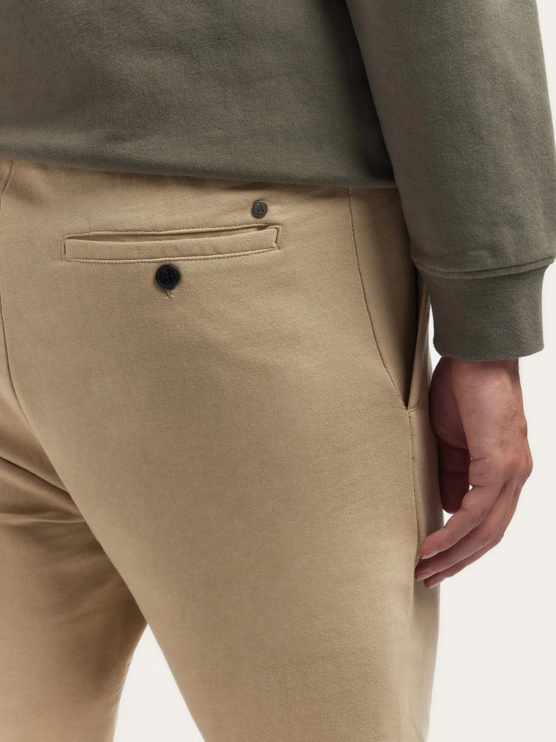 Pantaloni Jogger Chino in Cotone Con Cuciture Eleganti - Design Esclusivo Alvaro Moreno
