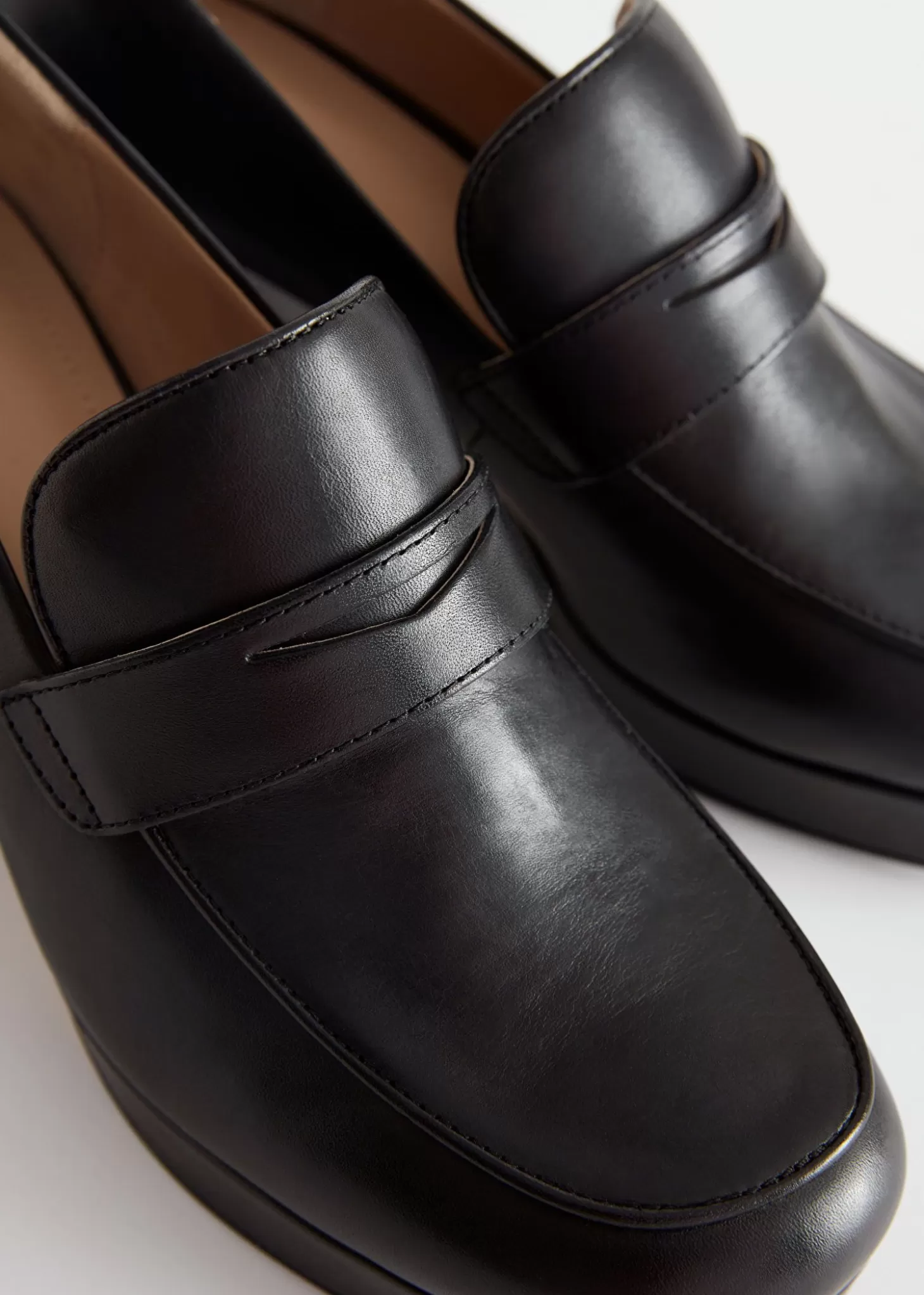 SALE & OTHER STORIES - Loafer Eleganti in Pelle con Tacco Quadrato - Nero