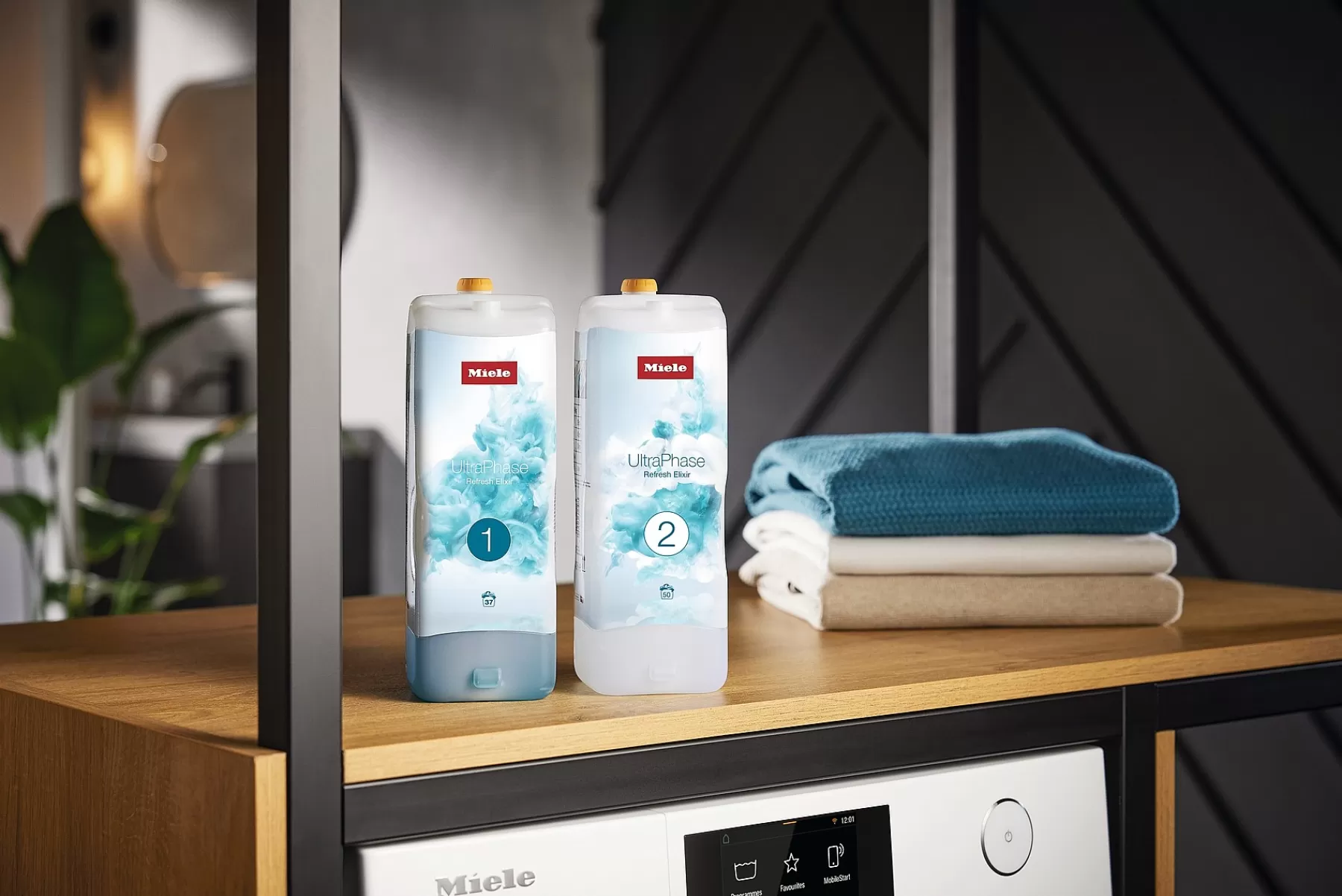 Miele Detersivo Liquido Ultraphase Fase 1 - Essenza Fresca Rigenerante con Protezione Intensa per il Bucato 

（：，