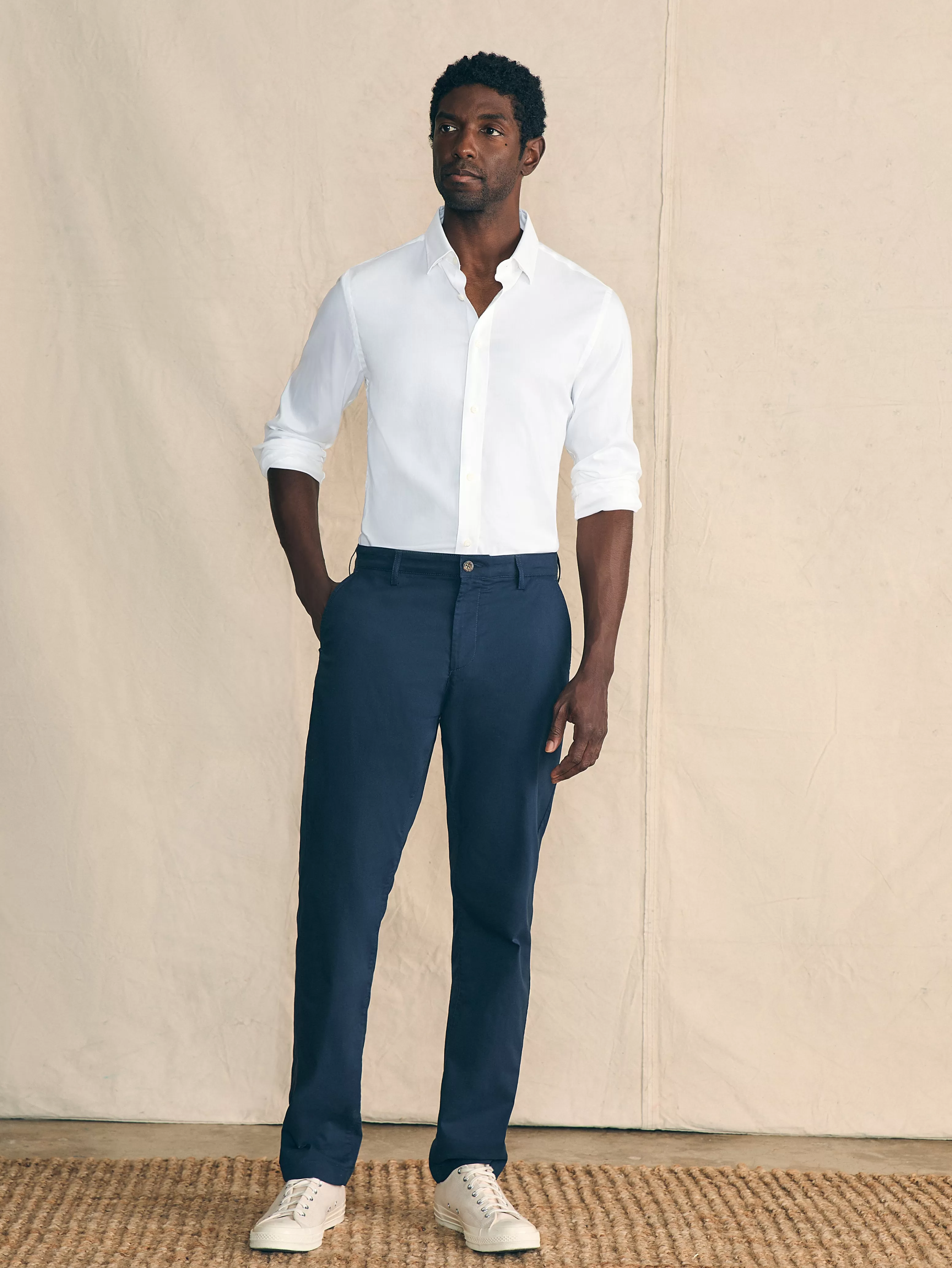 Camicia Classica Movement™ per Uomini Alti - Collezione Premium Faherty Brand