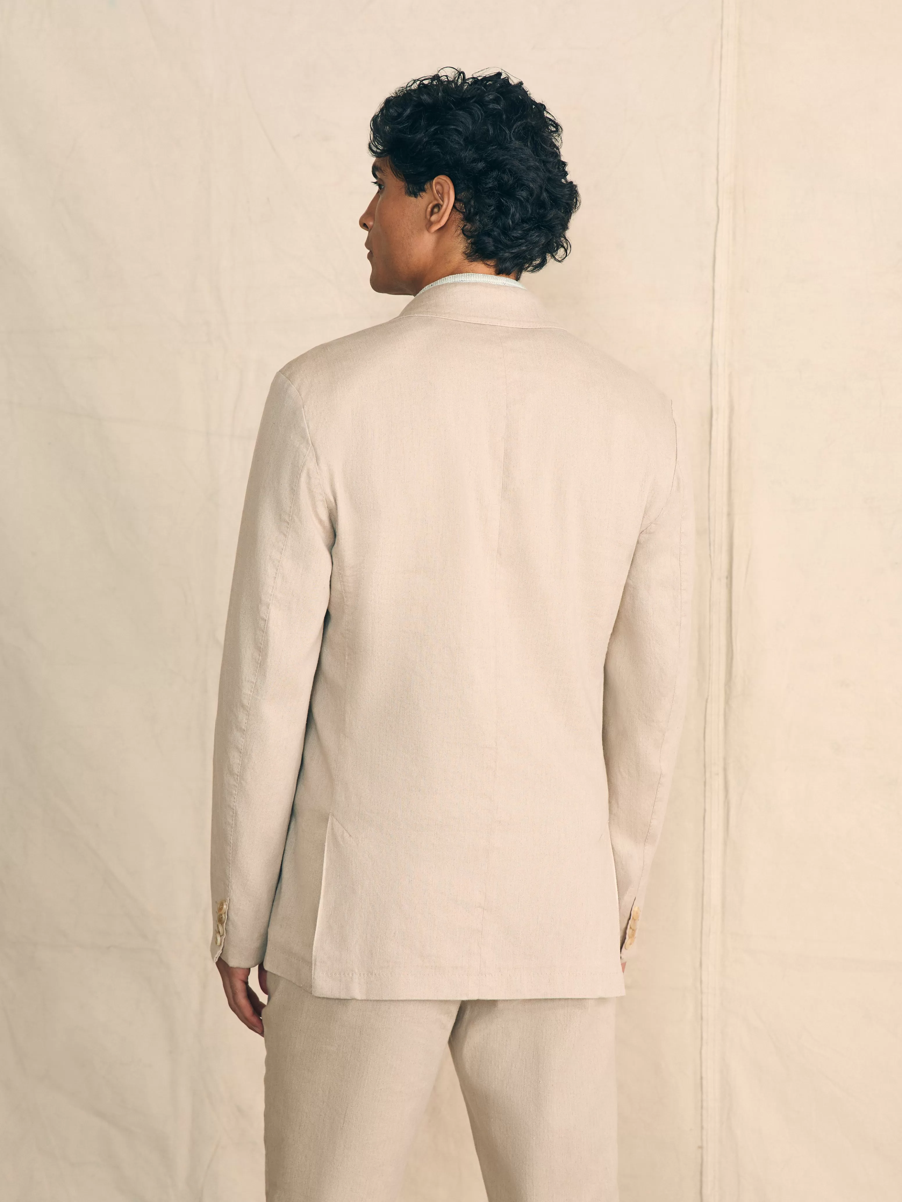 Faherty Brand - Giacca in Lino Elasticizzata Dynamico, Confortevole ed Elegante per l'Estate 2024 - Stile Senza Tempo con Design Respirante
