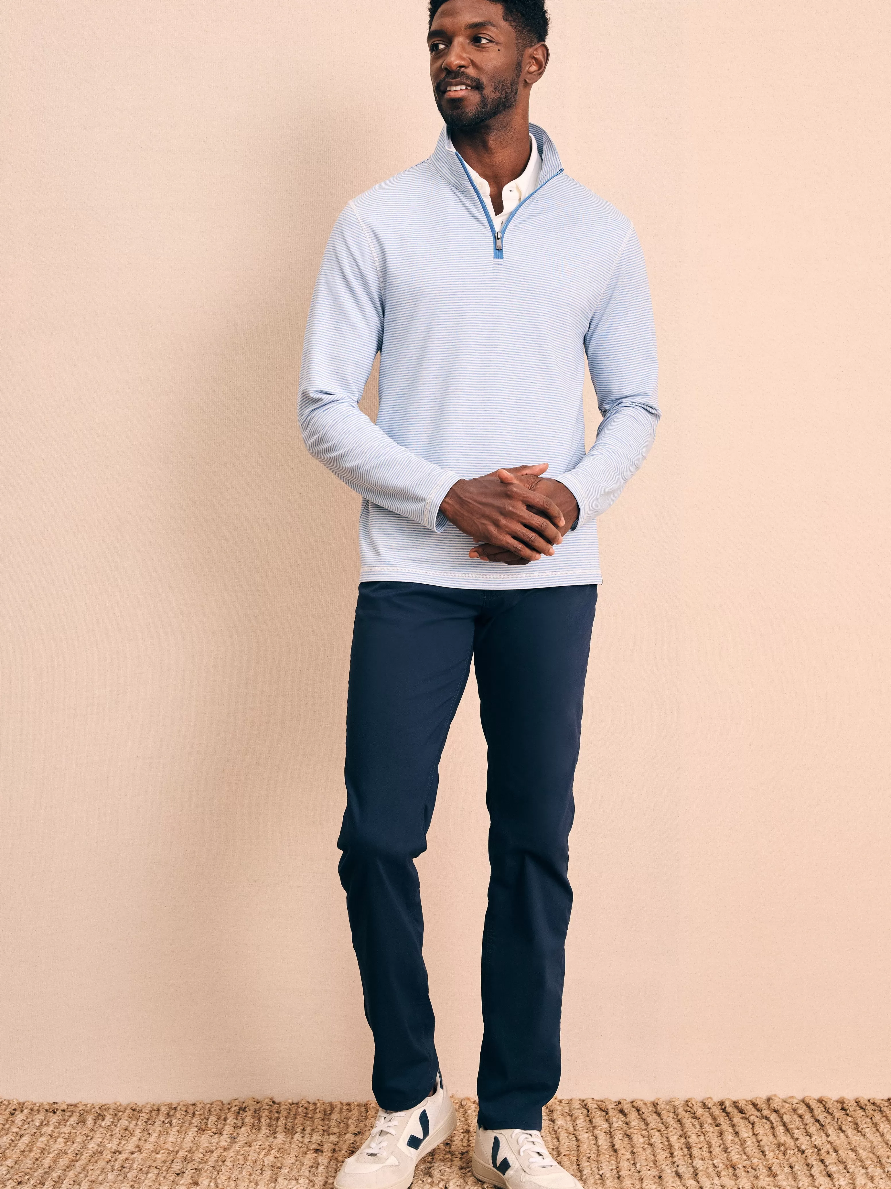 Faherty Felpa Movement™ Con Zip A Quarto - Comfort Senza Pari & Offerta Imperdibile