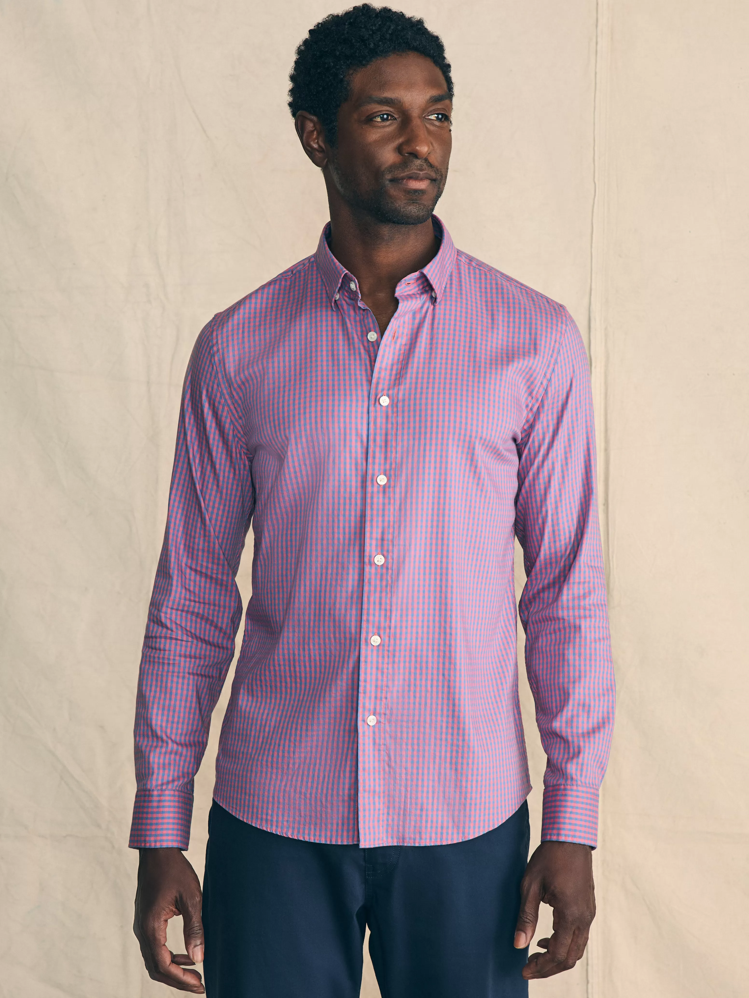 Faherty Maglietta Sportiva Design in Movimento - T-Shirt Conforto Moderno da Uomo, Tessuto Tecnico Traspirante, Nuova Collezione Primavera 2024