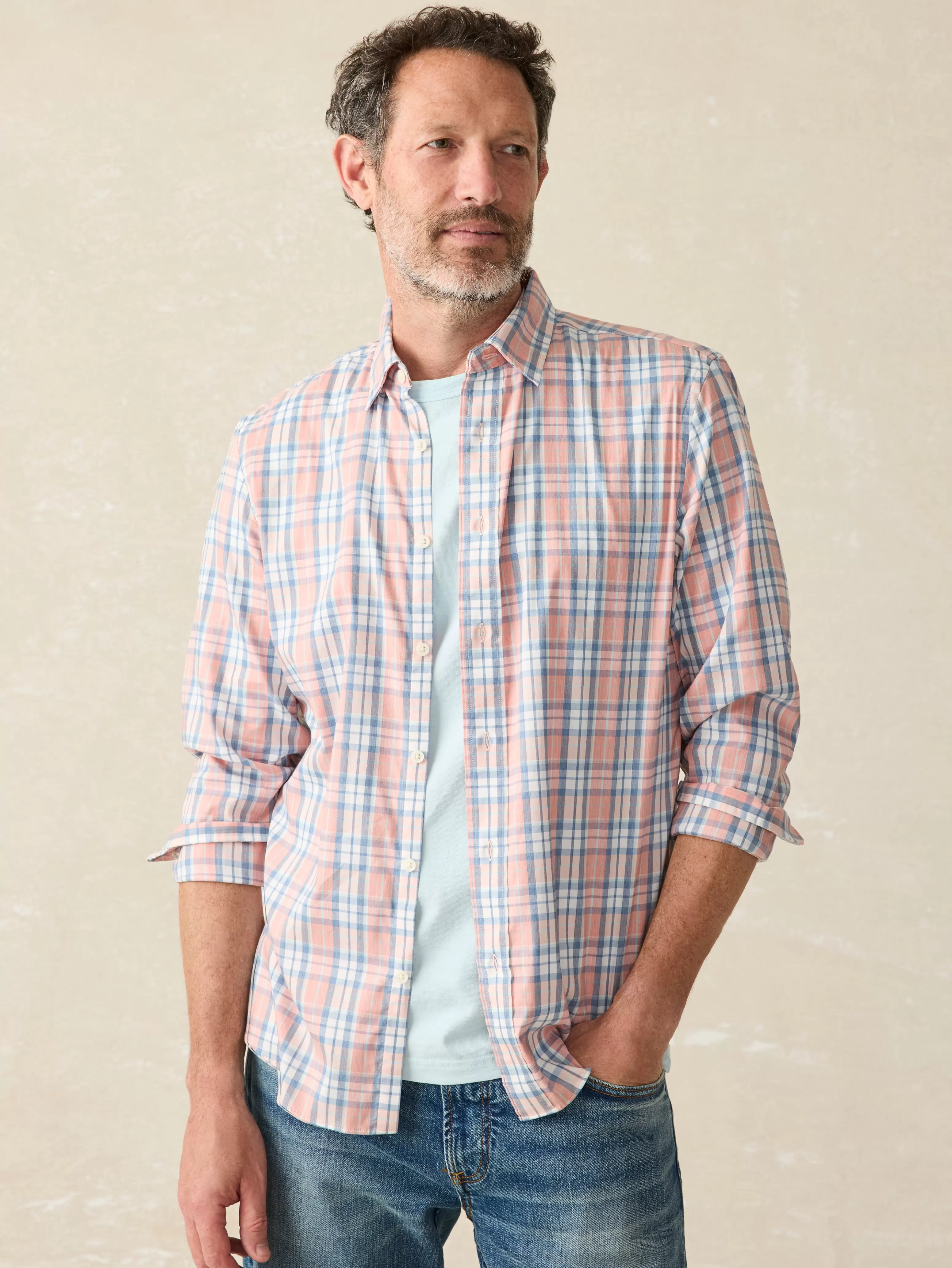 Faherty Brand: Camicia Movement™ Taglia Lunga in Edizione Limitata - Offerta Speciale Estate 2024