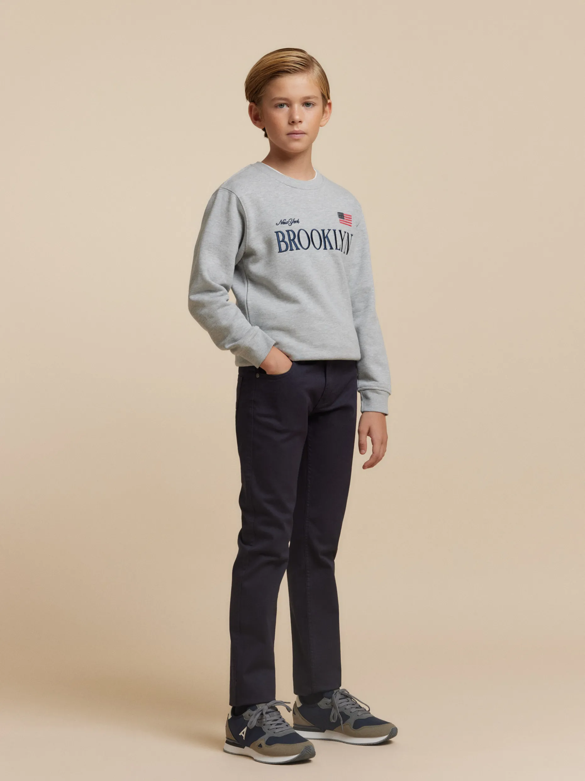 Pantaloni Jeans Comodi per Bambini con 5 Tasche Funzionali - Outlet Alvaro Moreno