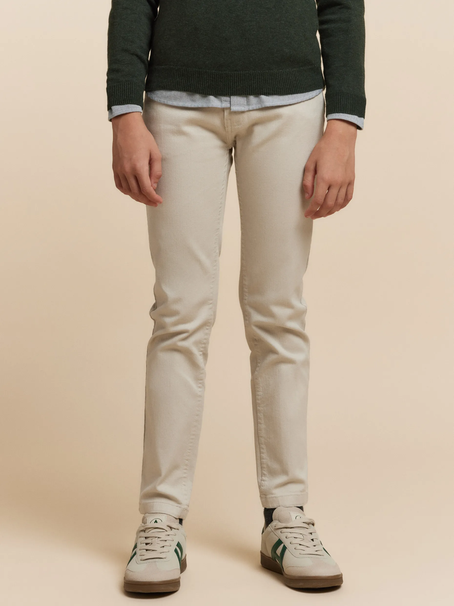 Pantaloni Casual con 5 Tasche per Ragazzi - Tessuto Resistenti e Taglio Comodo (Offerta Limitata Alvaro Moreno)