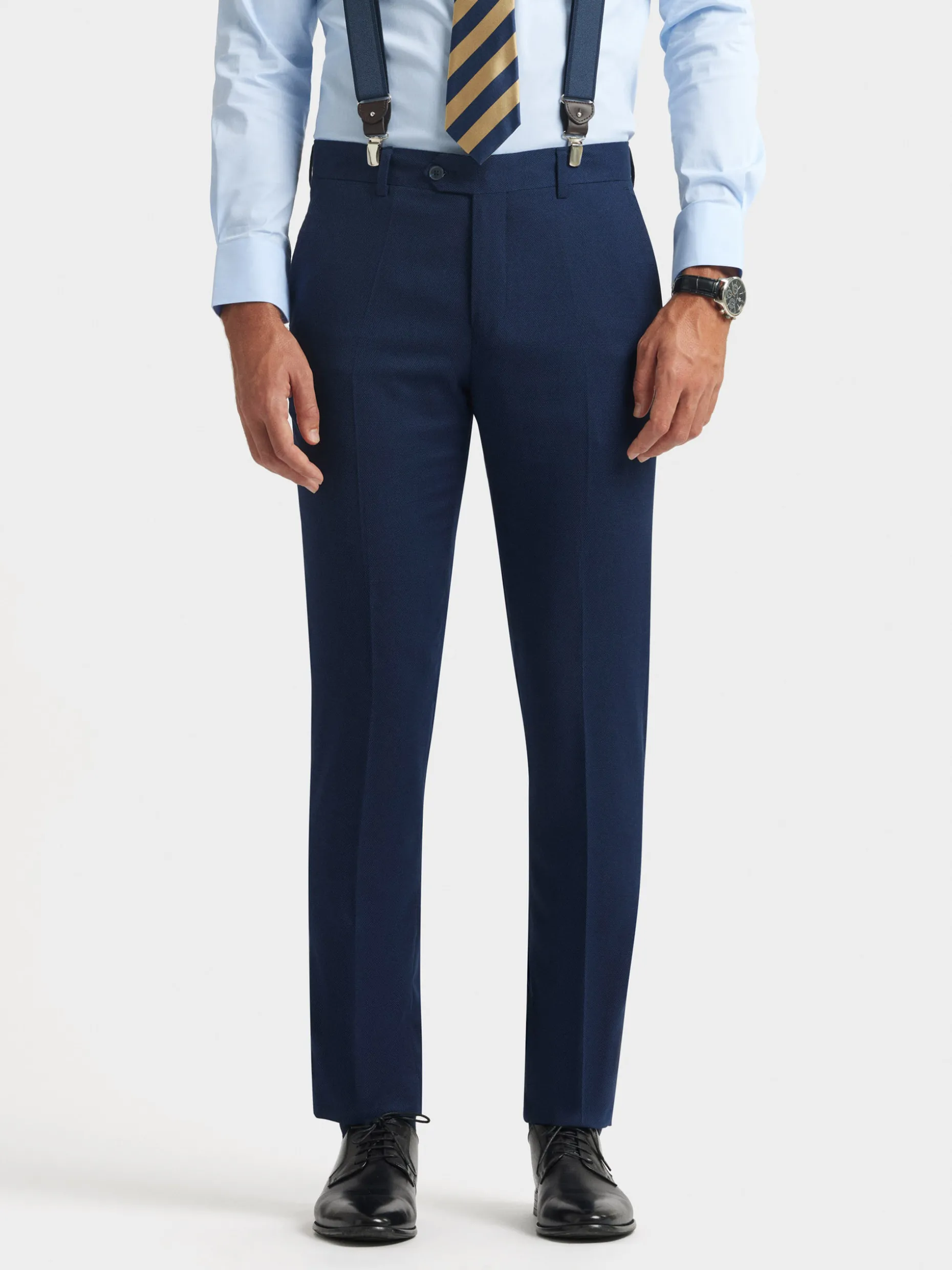 Pantalone Casual Alvaro Moreno in Tessuto Birdseye - Design Moderno e Comfort Ottimale per Tutto il Giorno