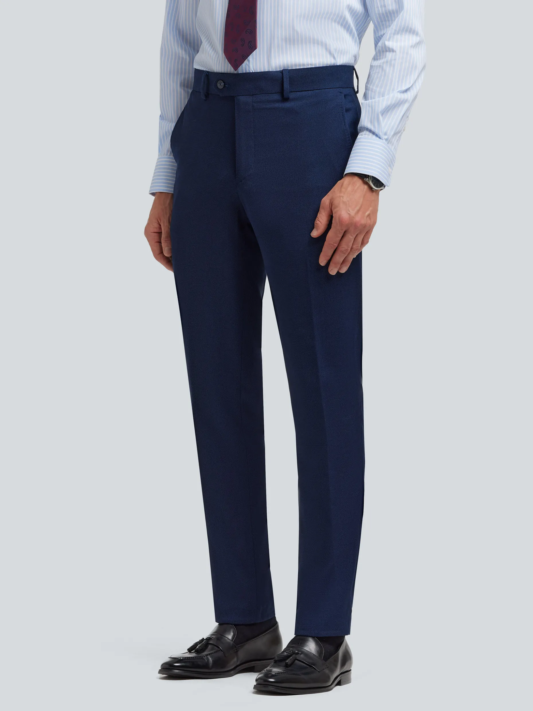 Pantaloni Uomo Con Tessuto Birdeye - Comodo Design Moderno | Alvaro Moreno Prezzo Conveniente