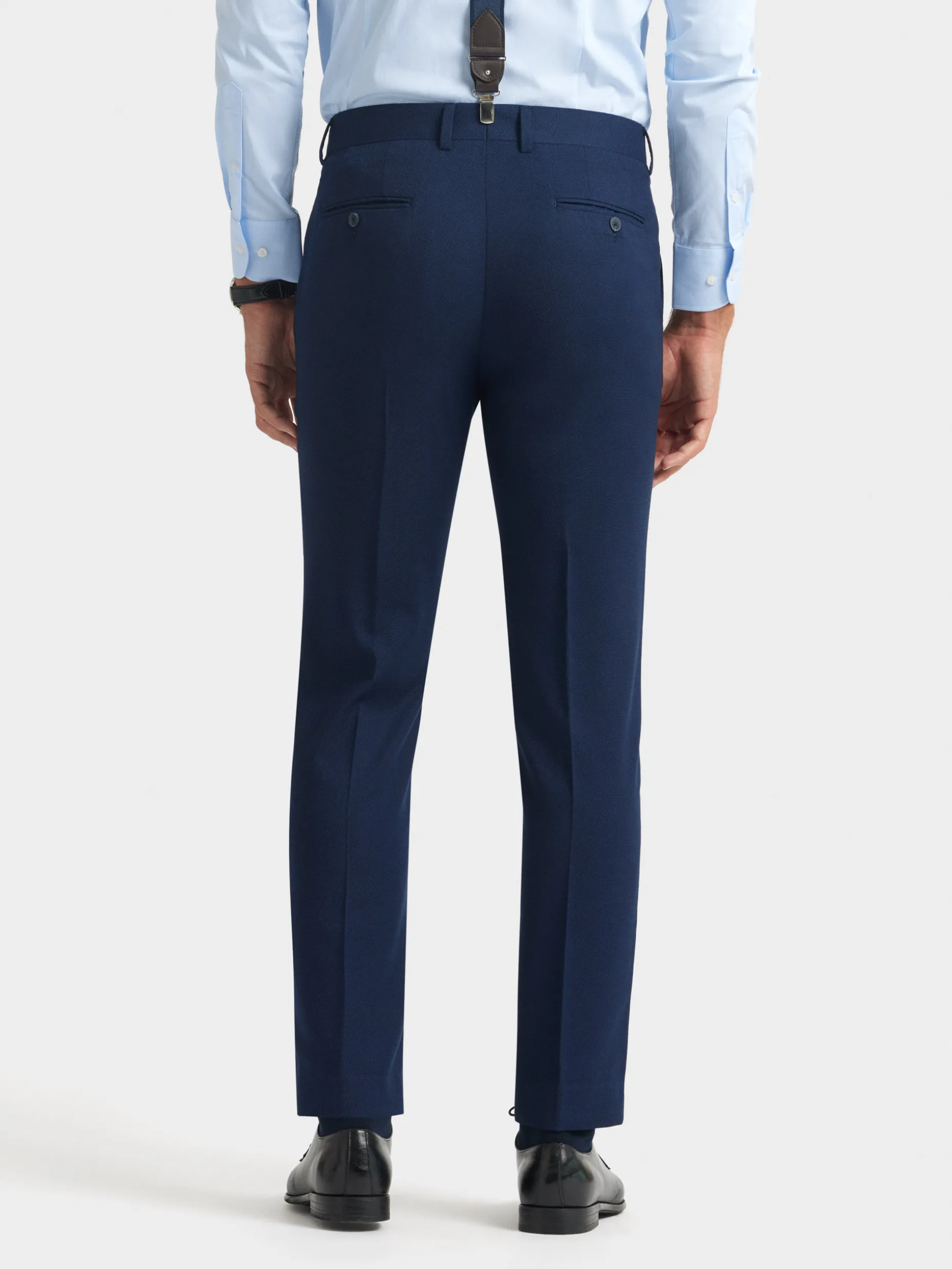 Pantalone Casual Alvaro Moreno in Tessuto Birdseye - Design Moderno e Comfort Ottimale per Tutto il Giorno
